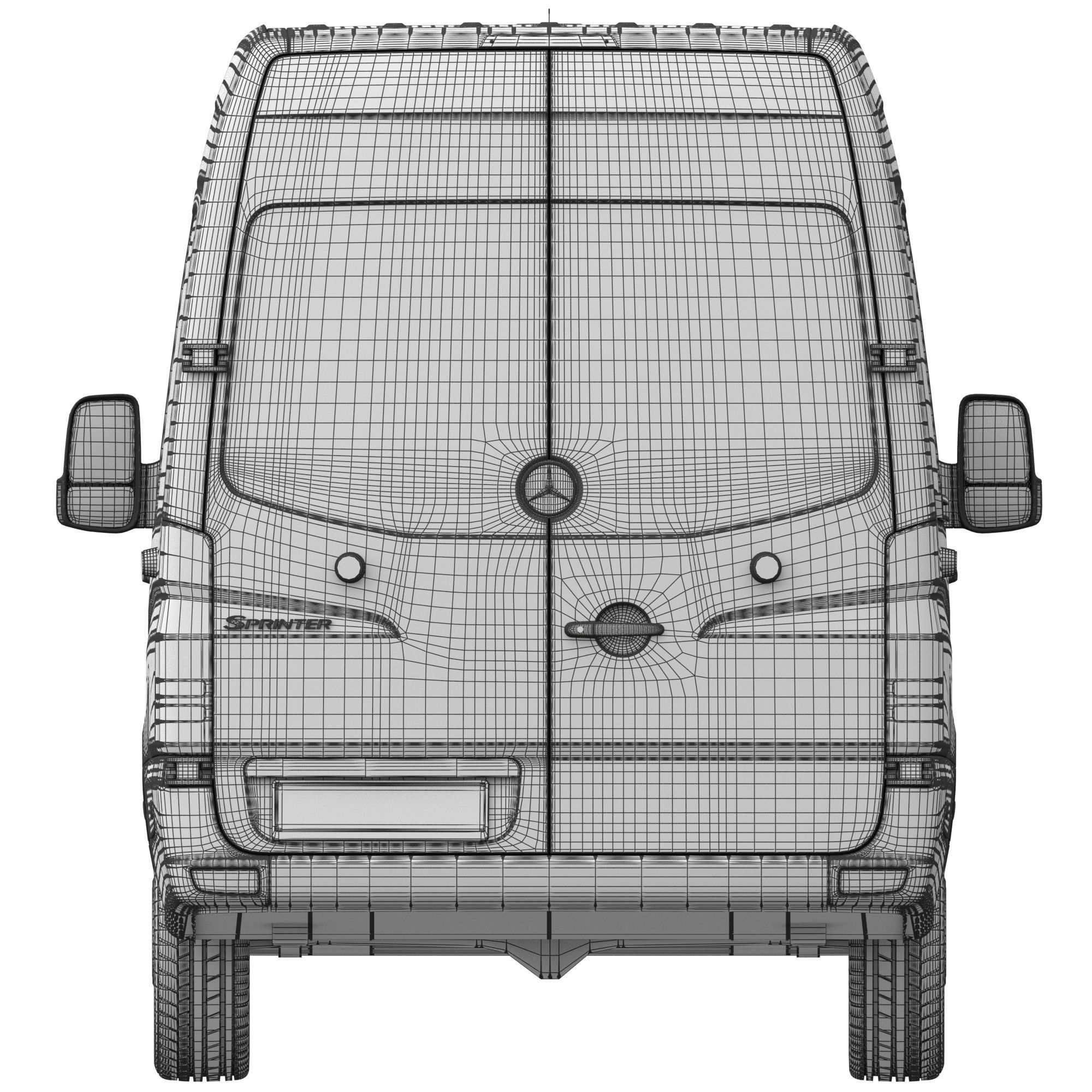 Sprinter Panel Van L2H2 3D model_17