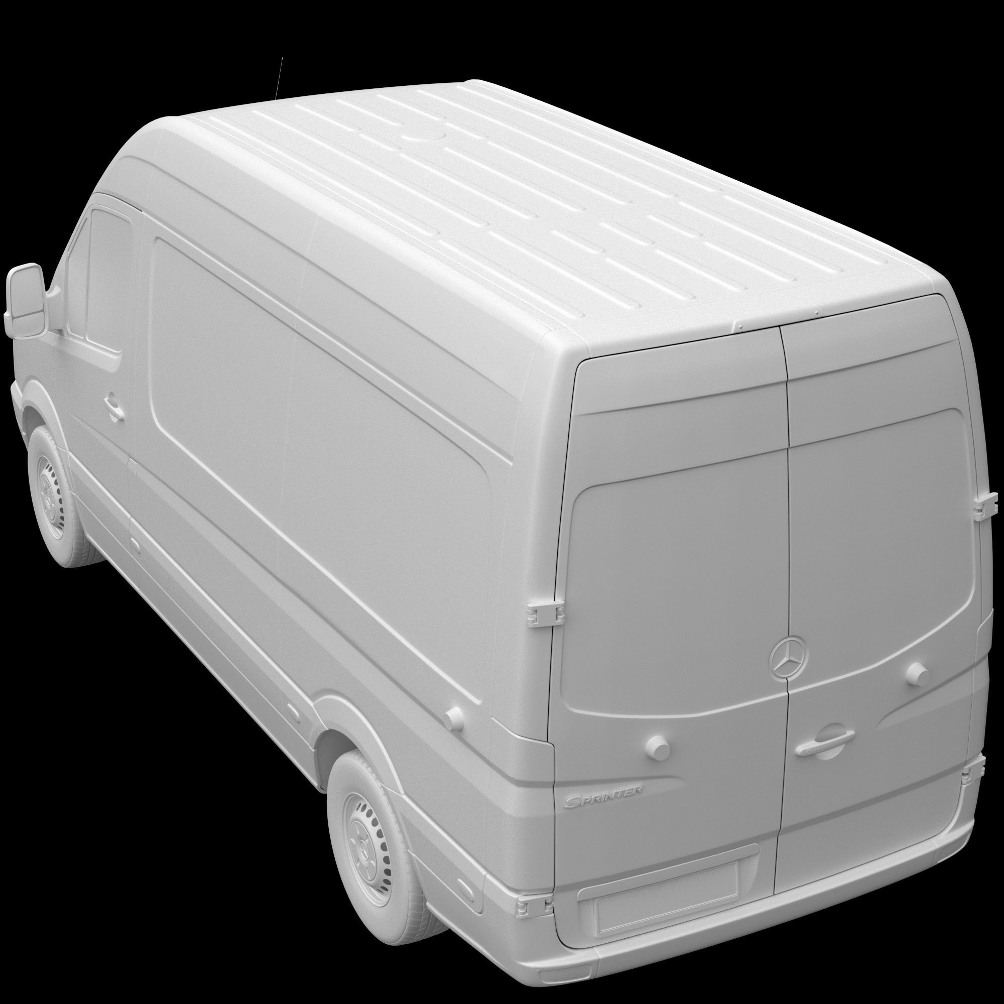 Sprinter Panel Van L2H2 3D model_13
