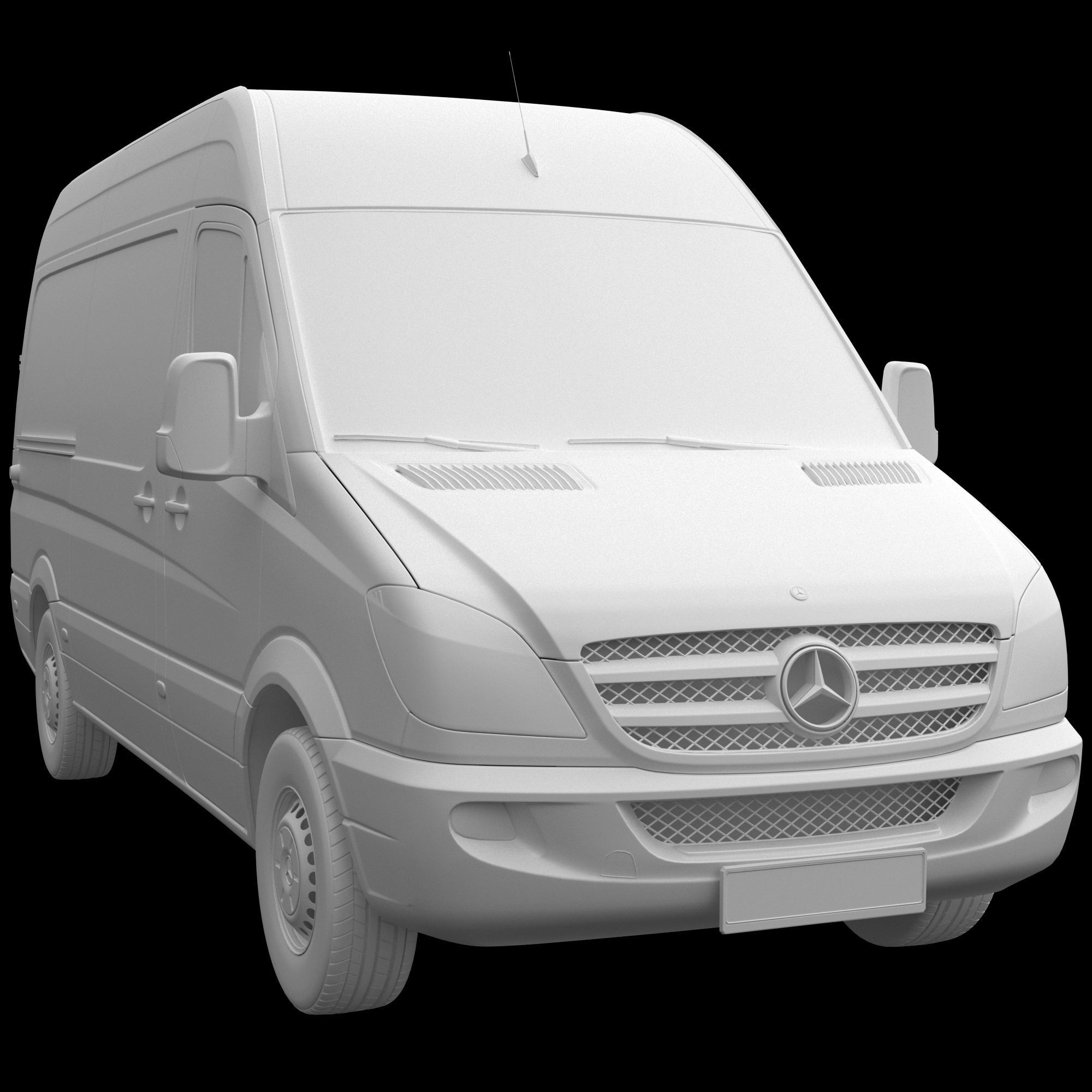 Sprinter Panel Van L2H2 3D model_12