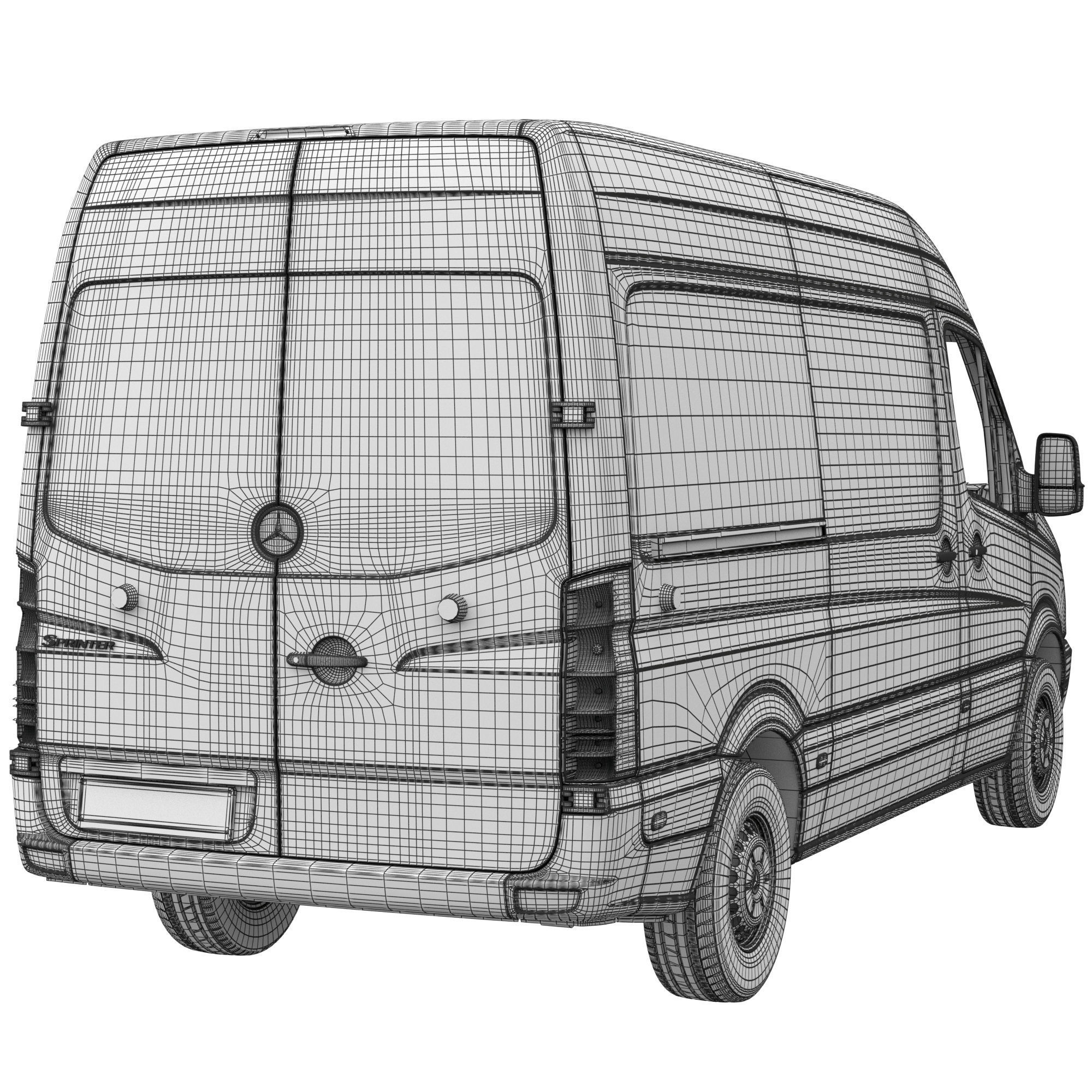 Sprinter Panel Van L2H2 3D model_14
