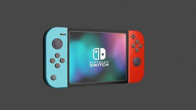 Nintendo switch console Low-poly 3D model