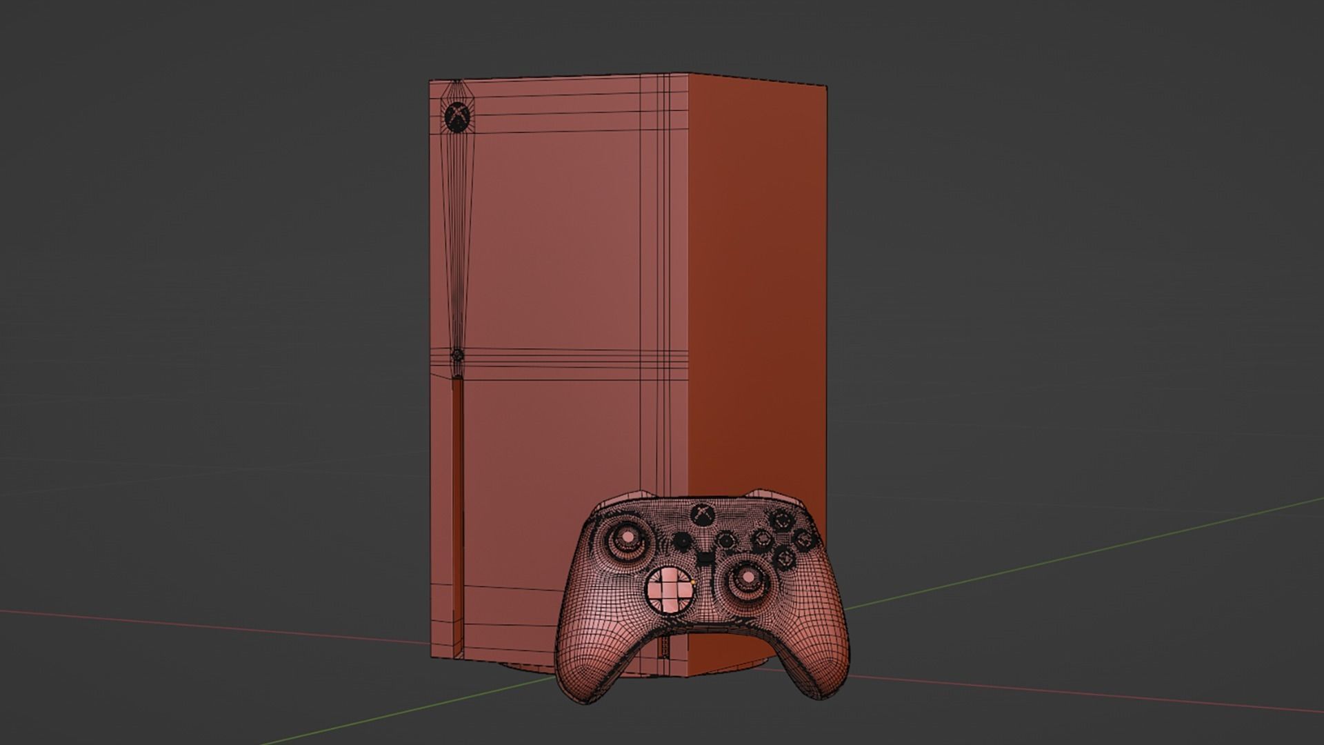 Xbox Series X Low-poly 3D model_7
