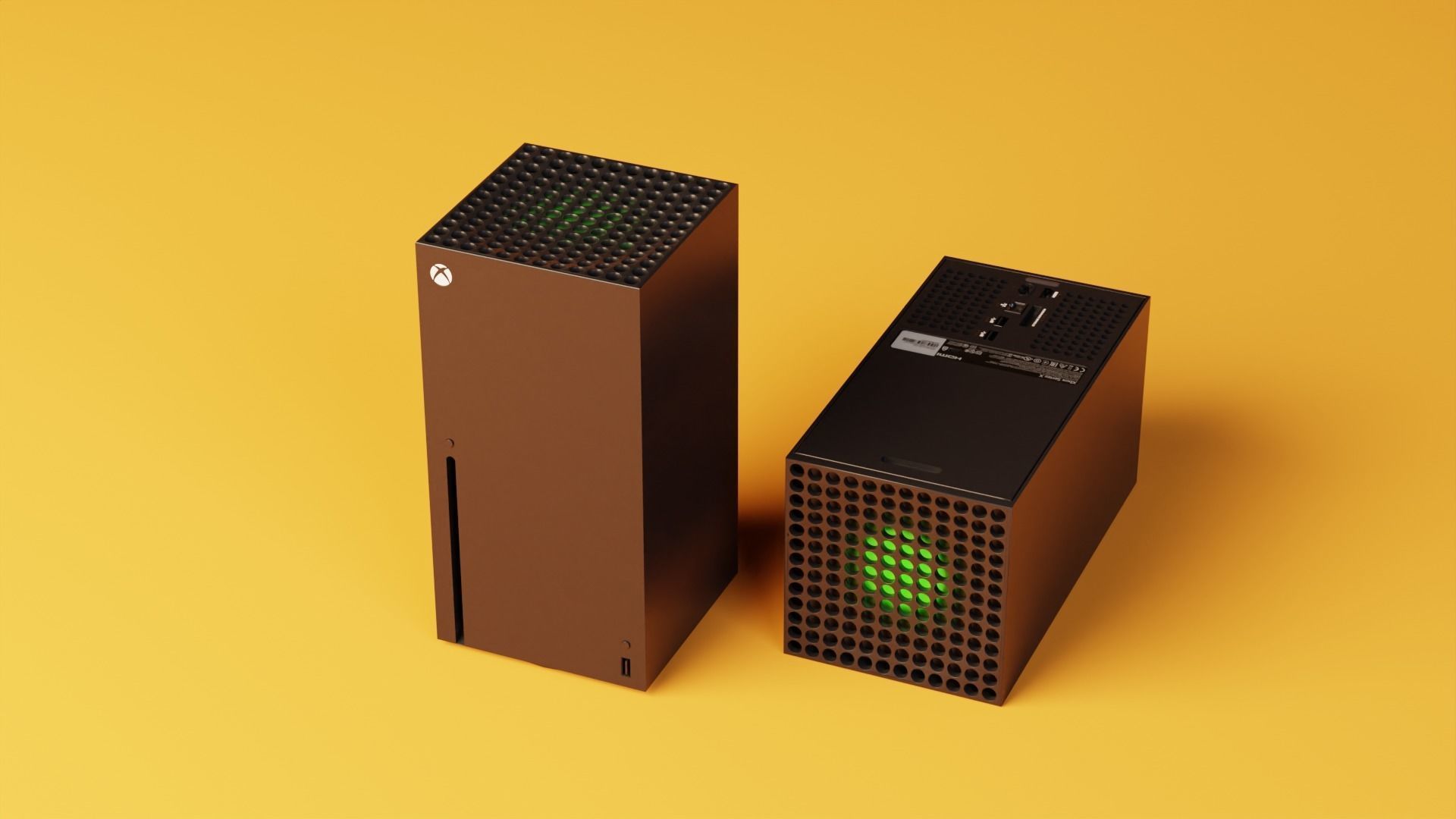 Xbox Series X Low-poly 3D model_3