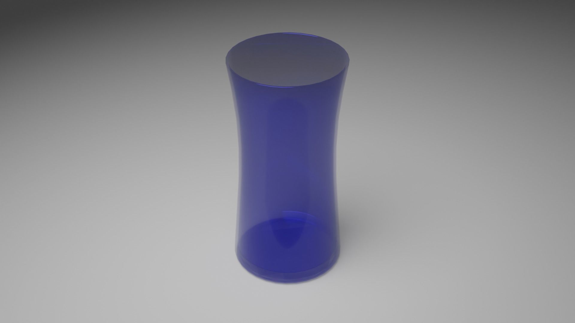 Simple Curved Glass Low-poly 3D model_9
