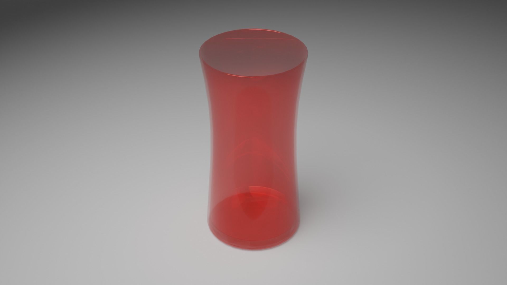 Simple Curved Glass Low-poly 3D model_7