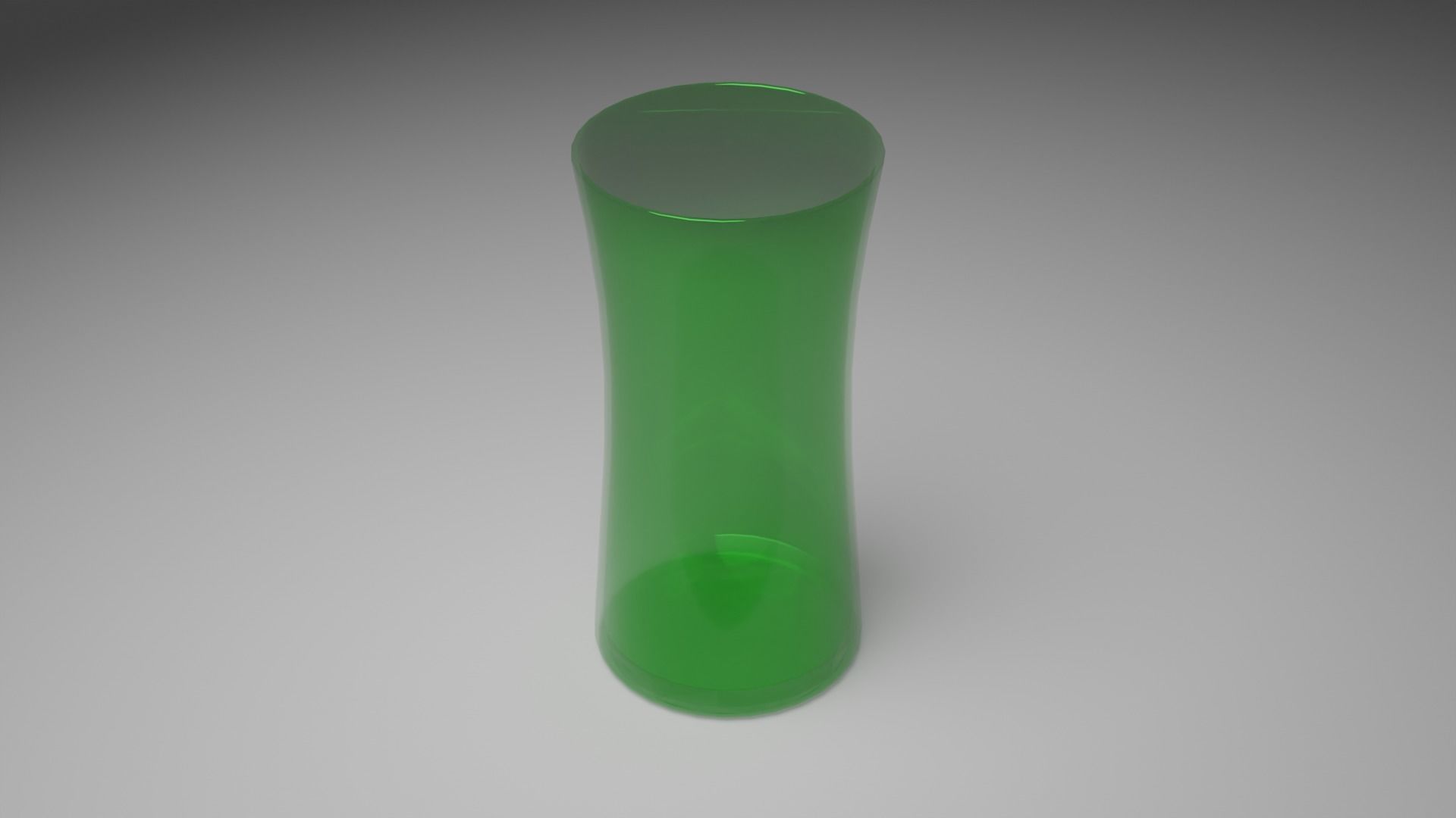 Simple Curved Glass Low-poly 3D model_8