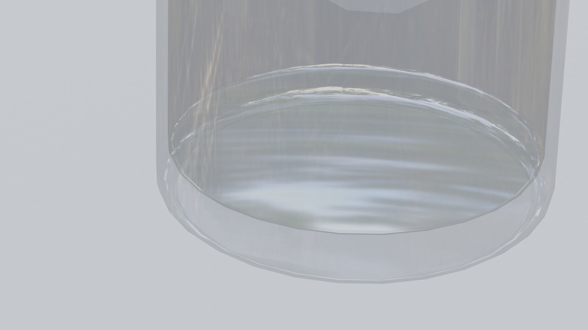 Simple Curved Glass Low-poly 3D model_5