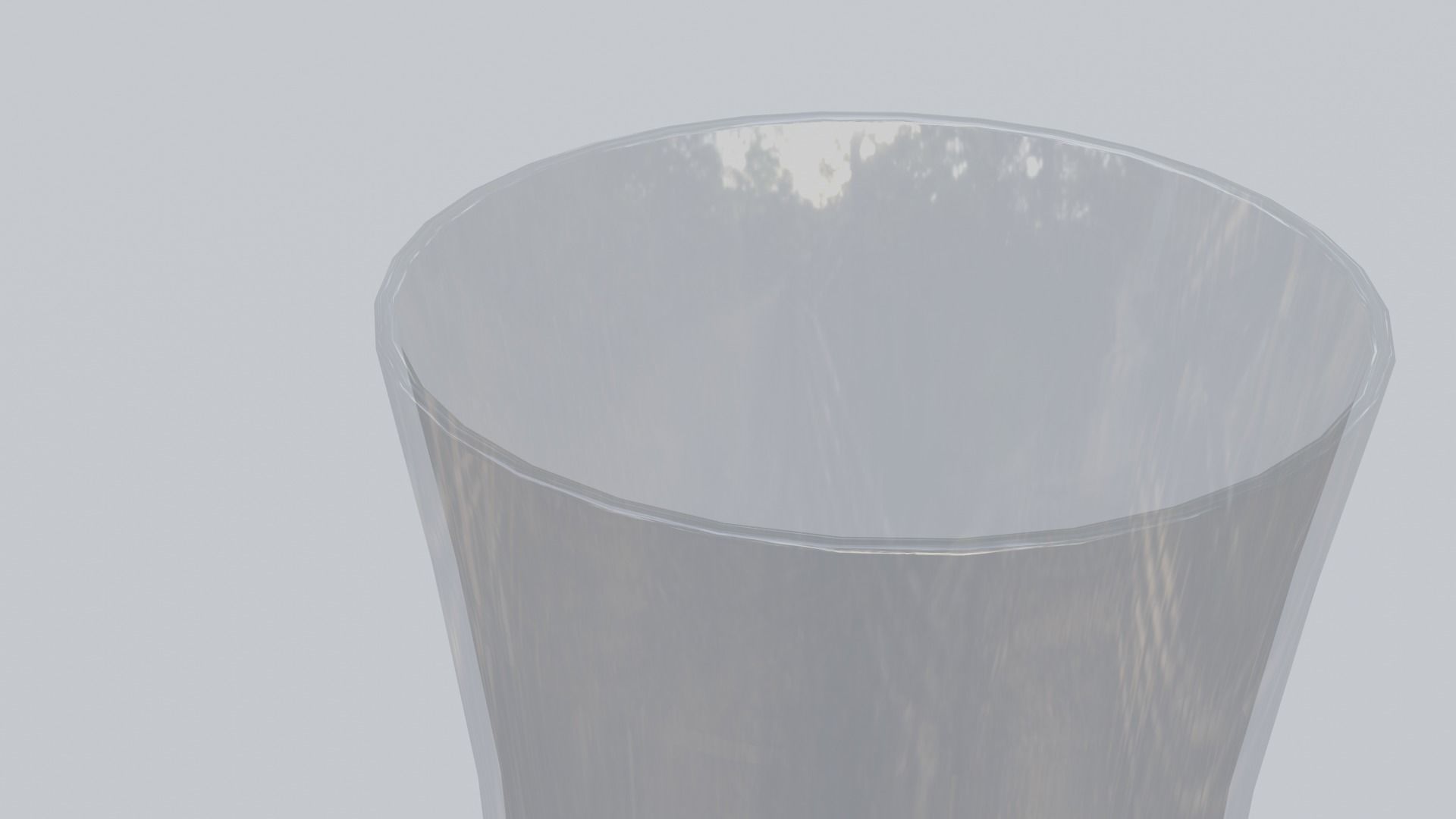 Simple Curved Glass Low-poly 3D model_3