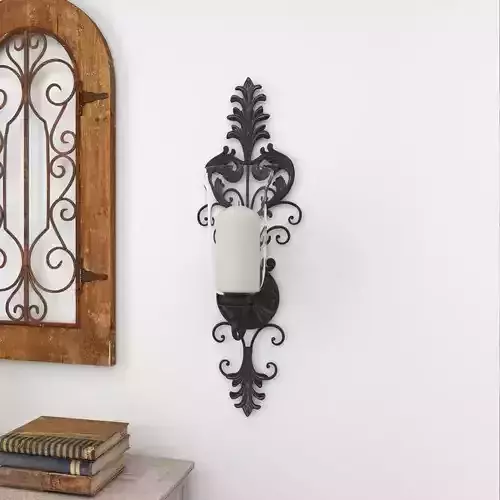 George Tall Metal Wall Sconce