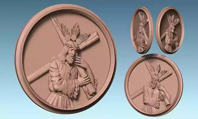 Jesus - Passion - Cross - CNC 3D print model