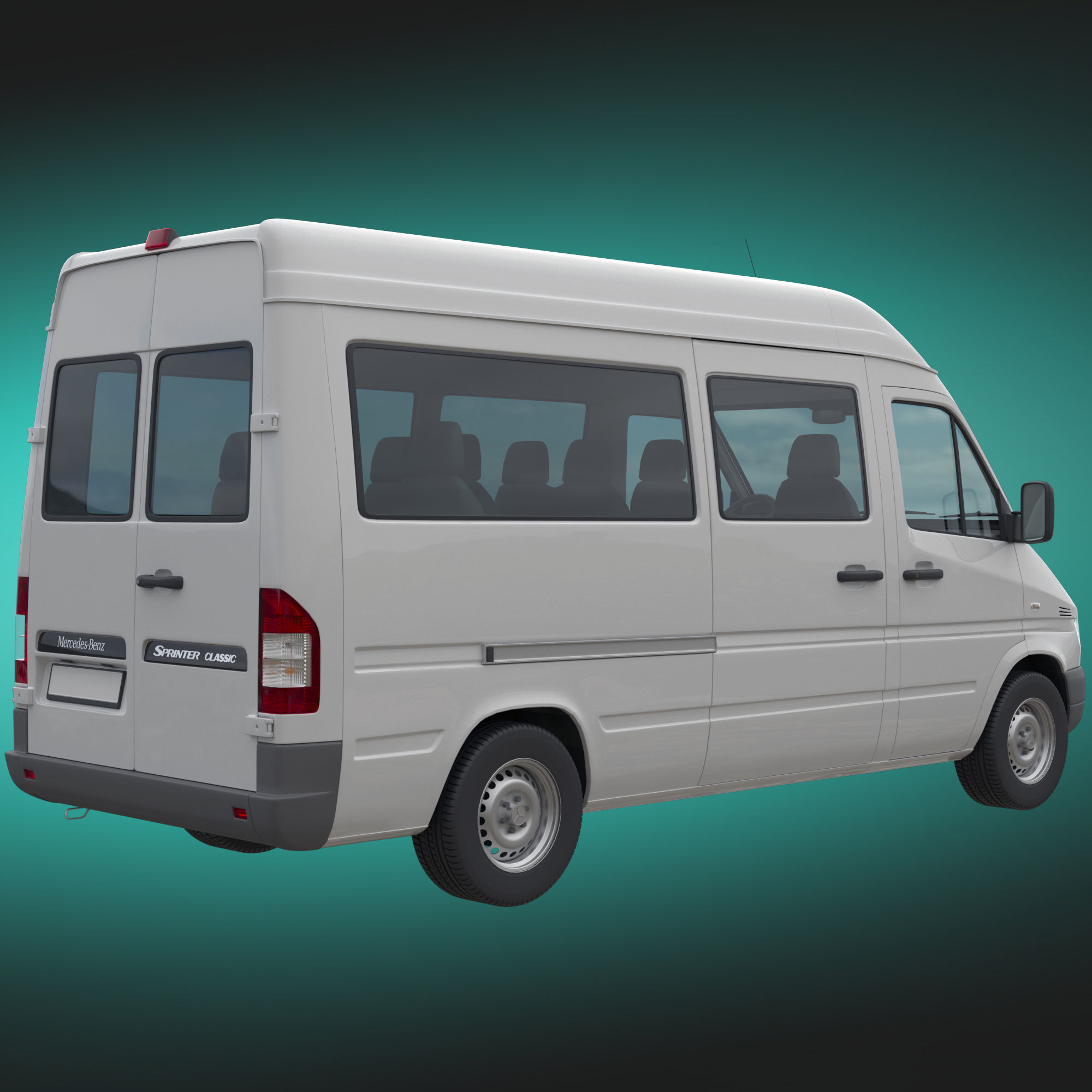 Mercedes-Benz Sprinter Classic Minibus MWB 3D model_3