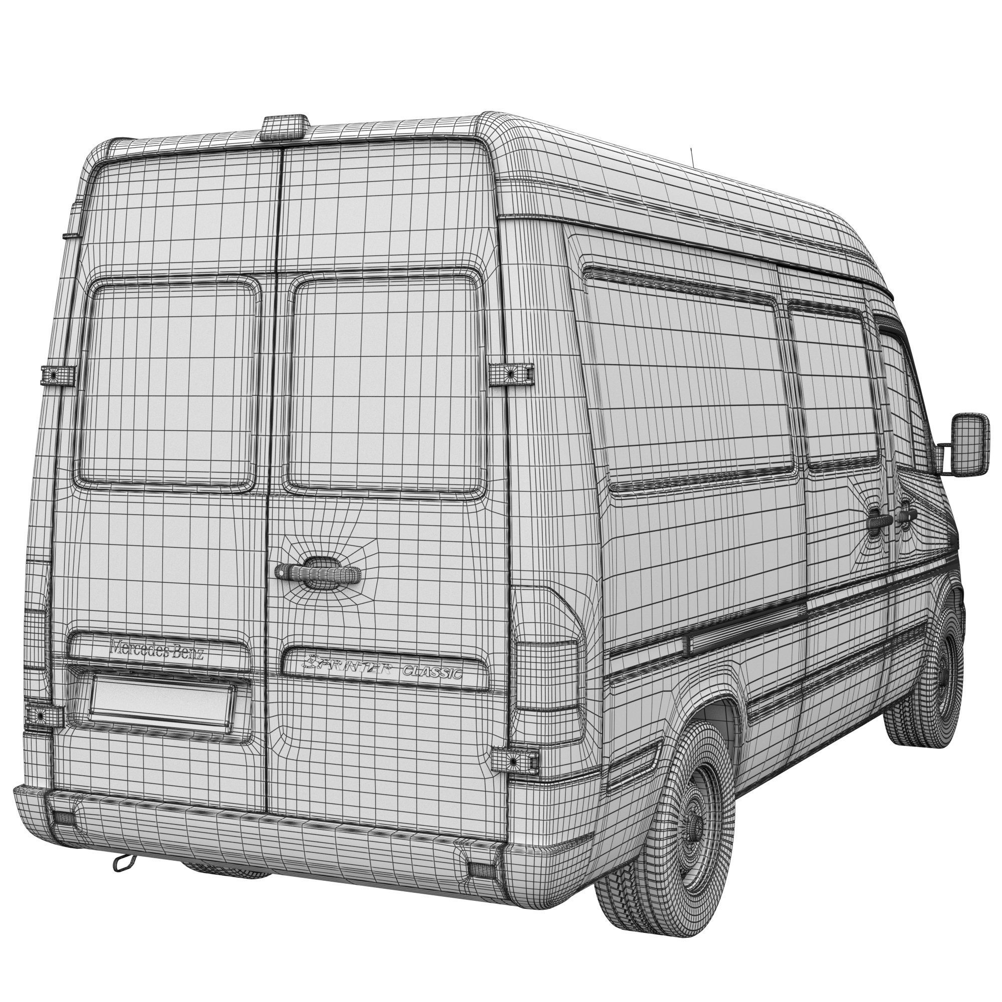 Mercedes-Benz Sprinter Classic Minibus MWB 3D model_12