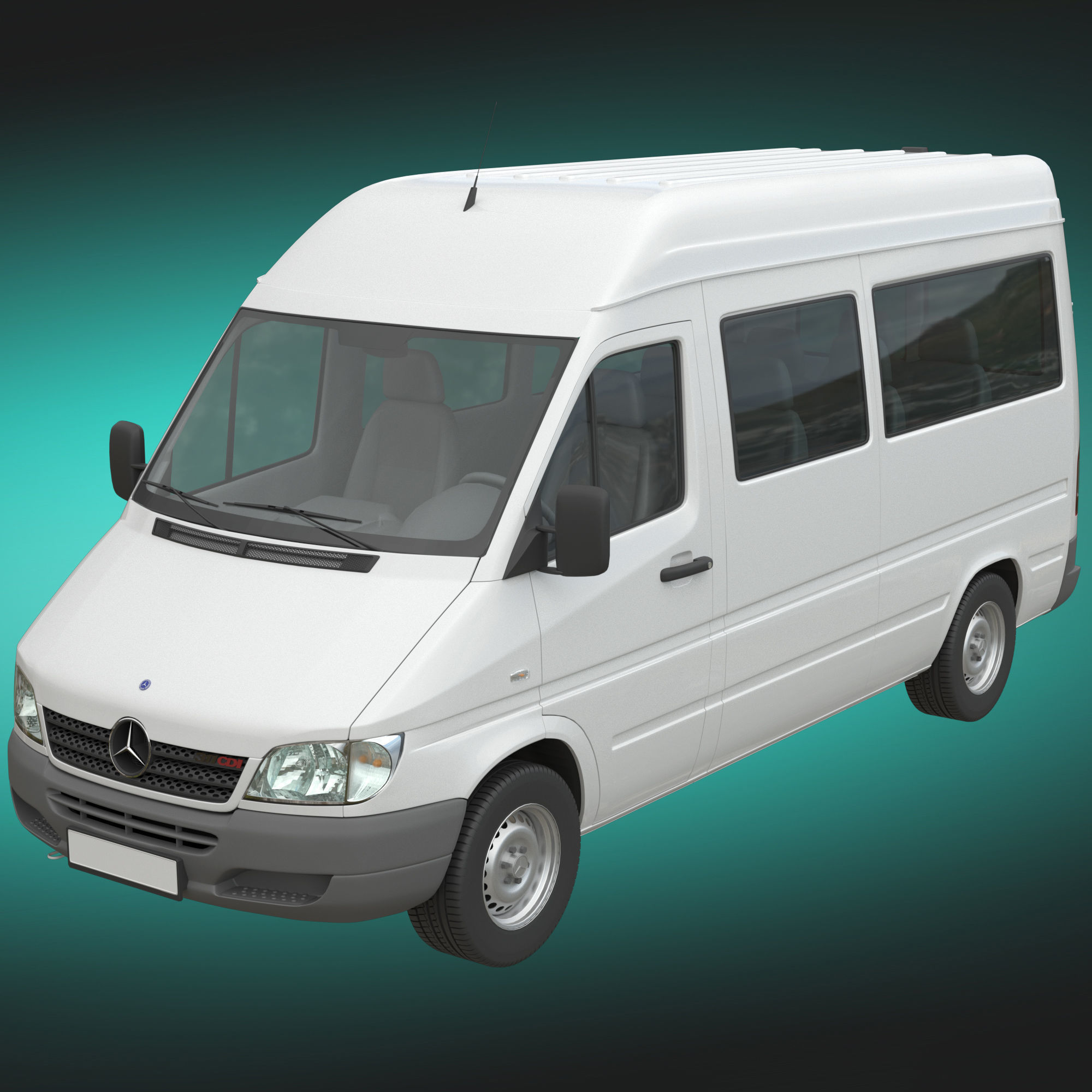 Mercedes-Benz Sprinter Classic Minibus MWB 3D model_1