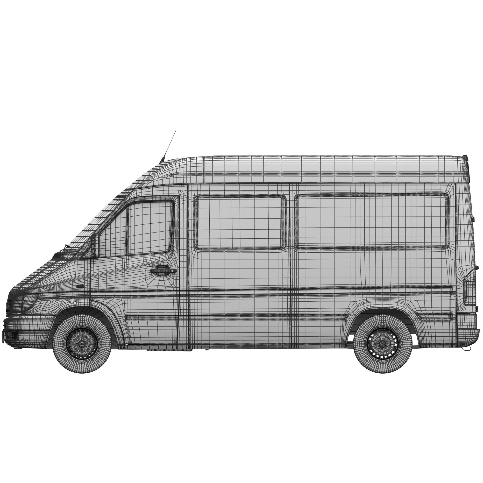 Mercedes-Benz Sprinter Classic Minibus MWB 3D model_17