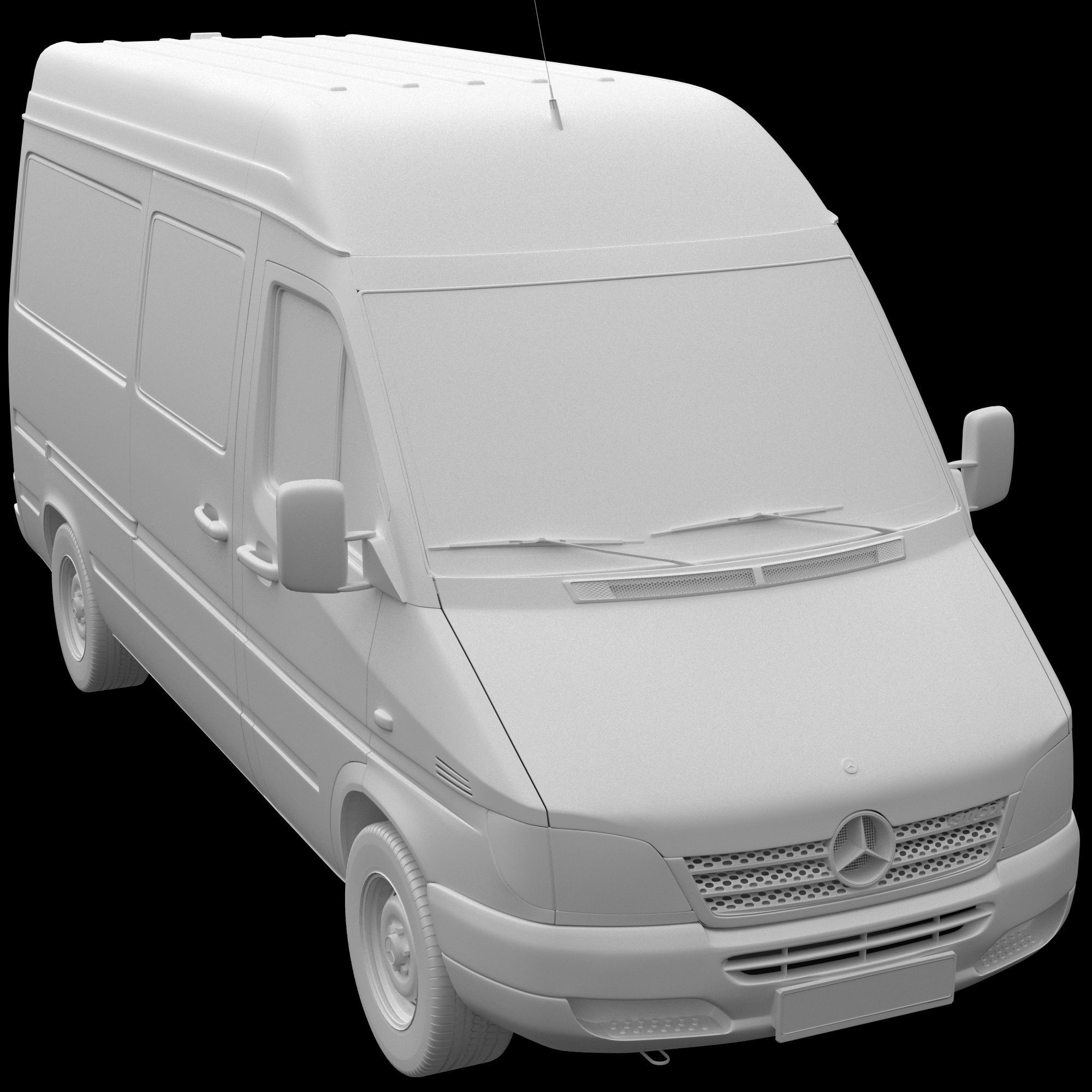 Mercedes-Benz Sprinter Classic Minibus MWB 3D model_10
