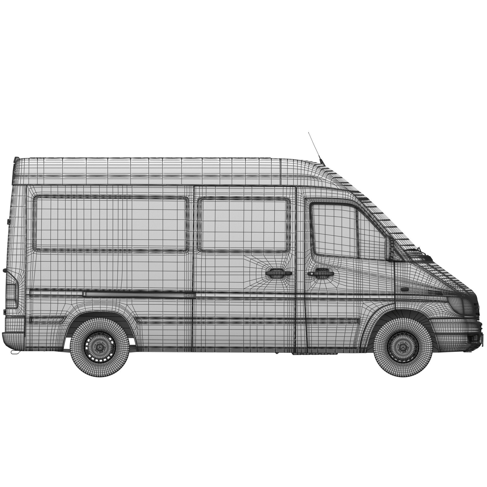 Mercedes-Benz Sprinter Classic Minibus MWB 3D model_16