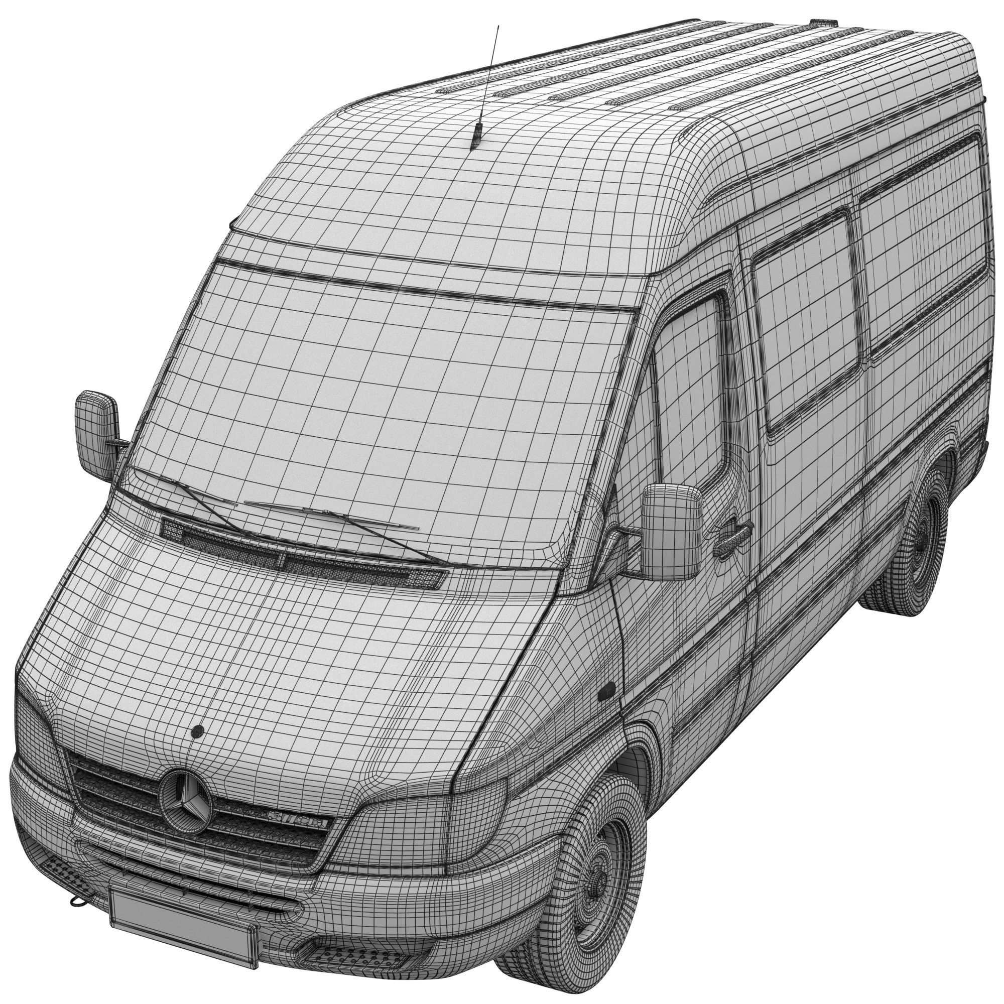 Mercedes-Benz Sprinter Classic Minibus MWB 3D model_13