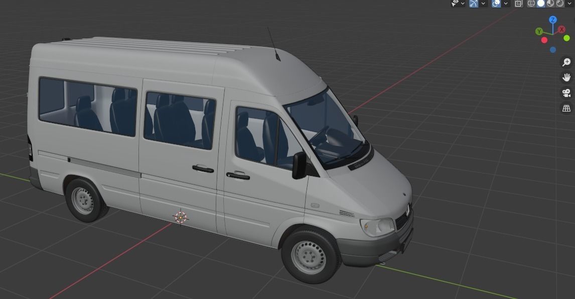 Mercedes-Benz Sprinter Classic Minibus MWB 3D model_20