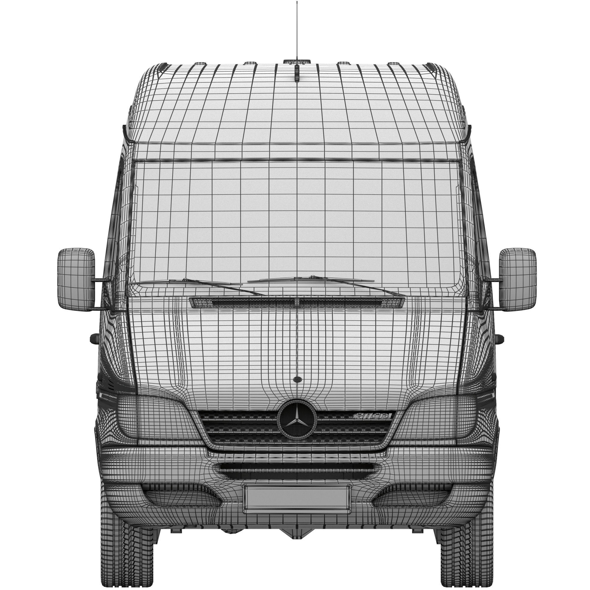 Mercedes-Benz Sprinter Classic Minibus MWB 3D model_14