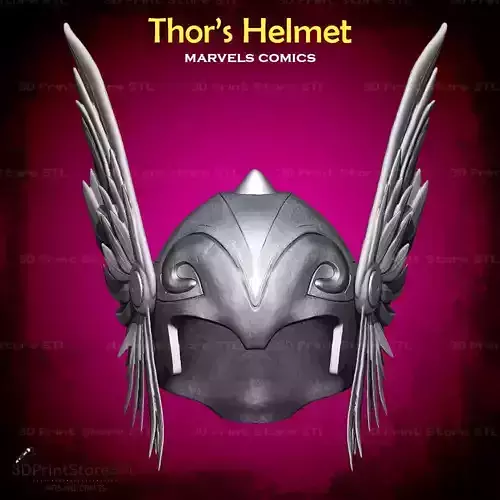Thor Helmet Cosplay Marvel Comics - STL File 3D print model