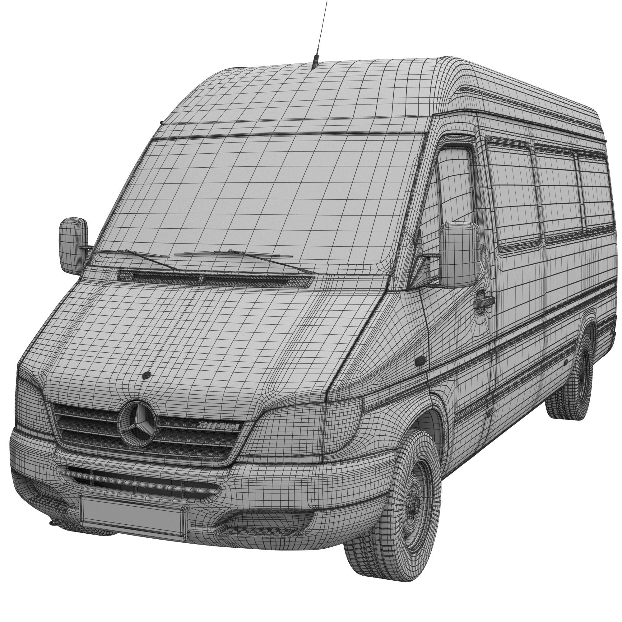 Mercedes Sprinter Classic minibus 3D model_13