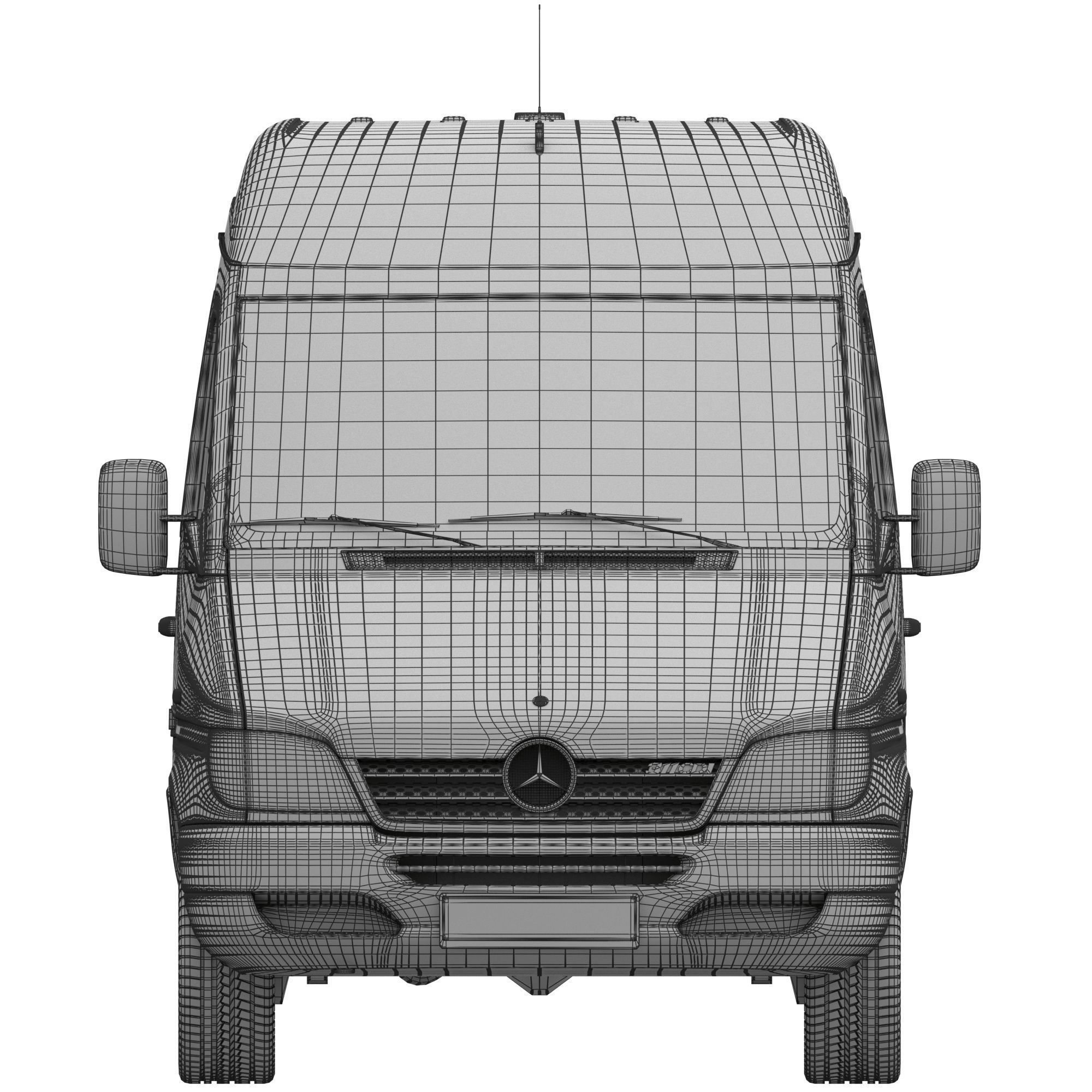 Mercedes Sprinter Classic minibus 3D model_14