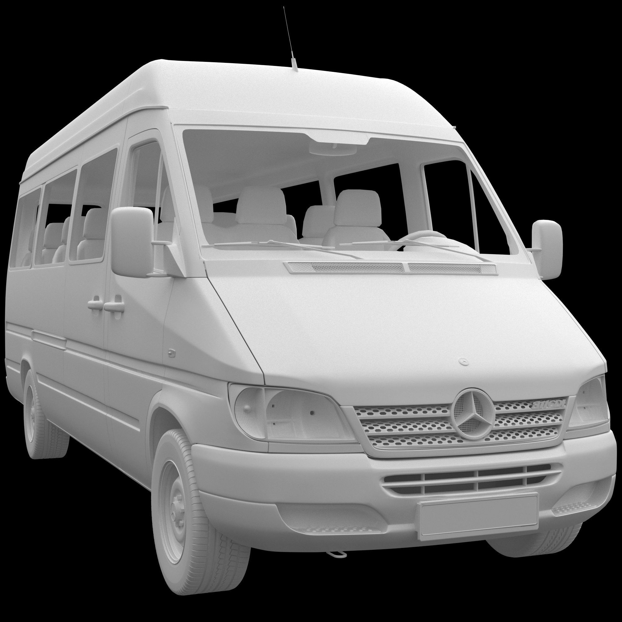 Mercedes Sprinter Classic minibus 3D model_10