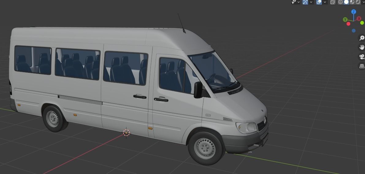Mercedes Sprinter Classic minibus 3D model_20