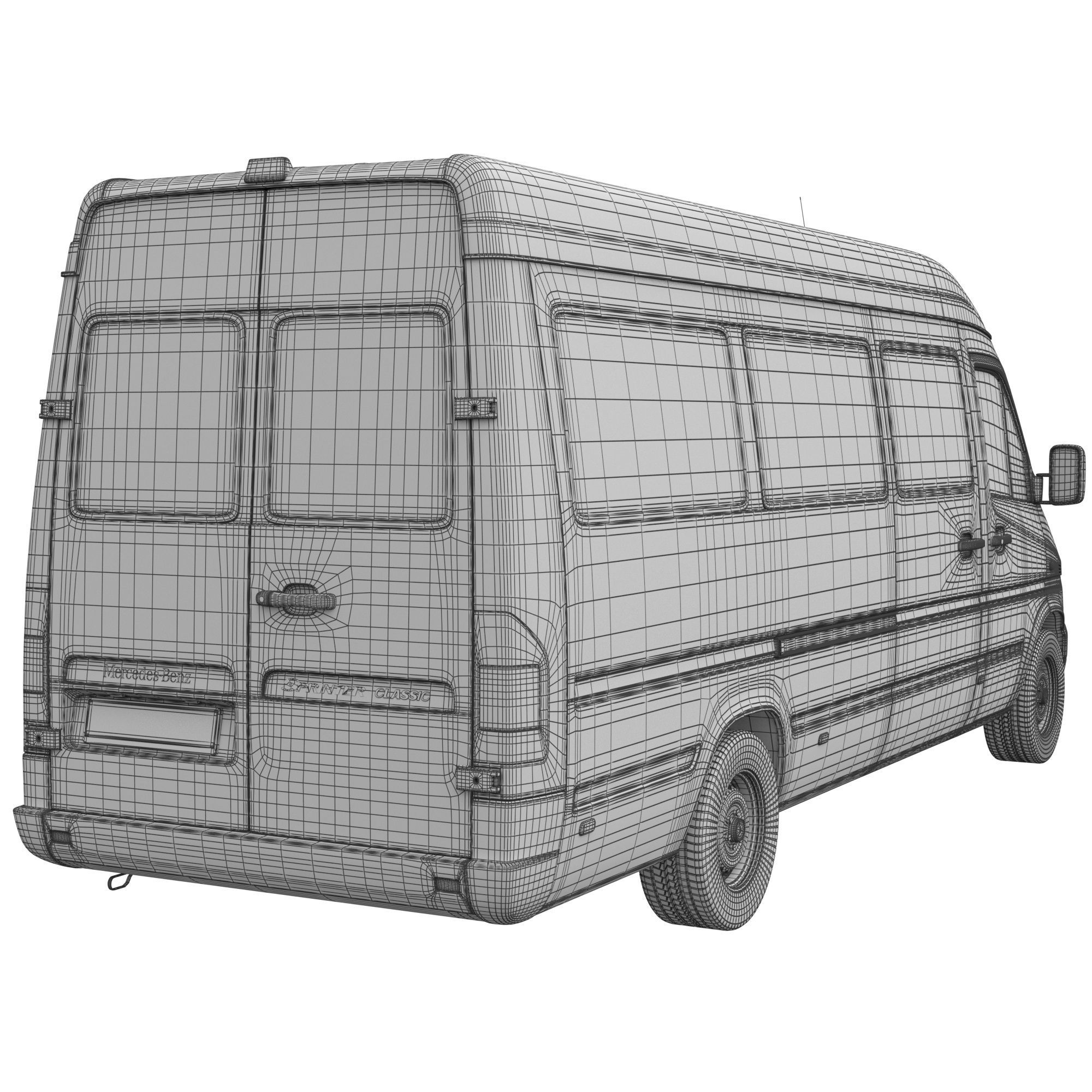 Mercedes Sprinter Classic minibus 3D model_12
