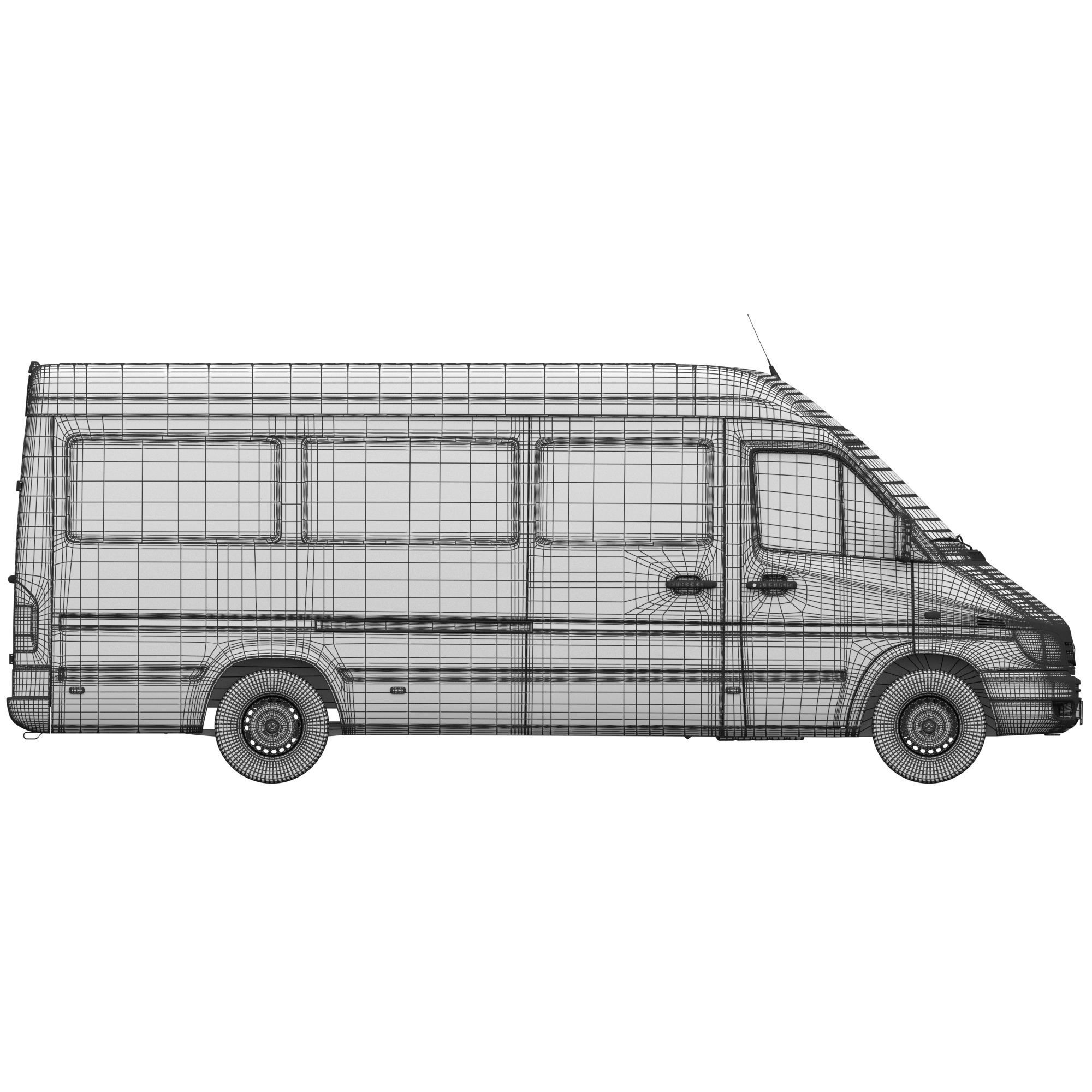 Mercedes Sprinter Classic minibus 3D model_16