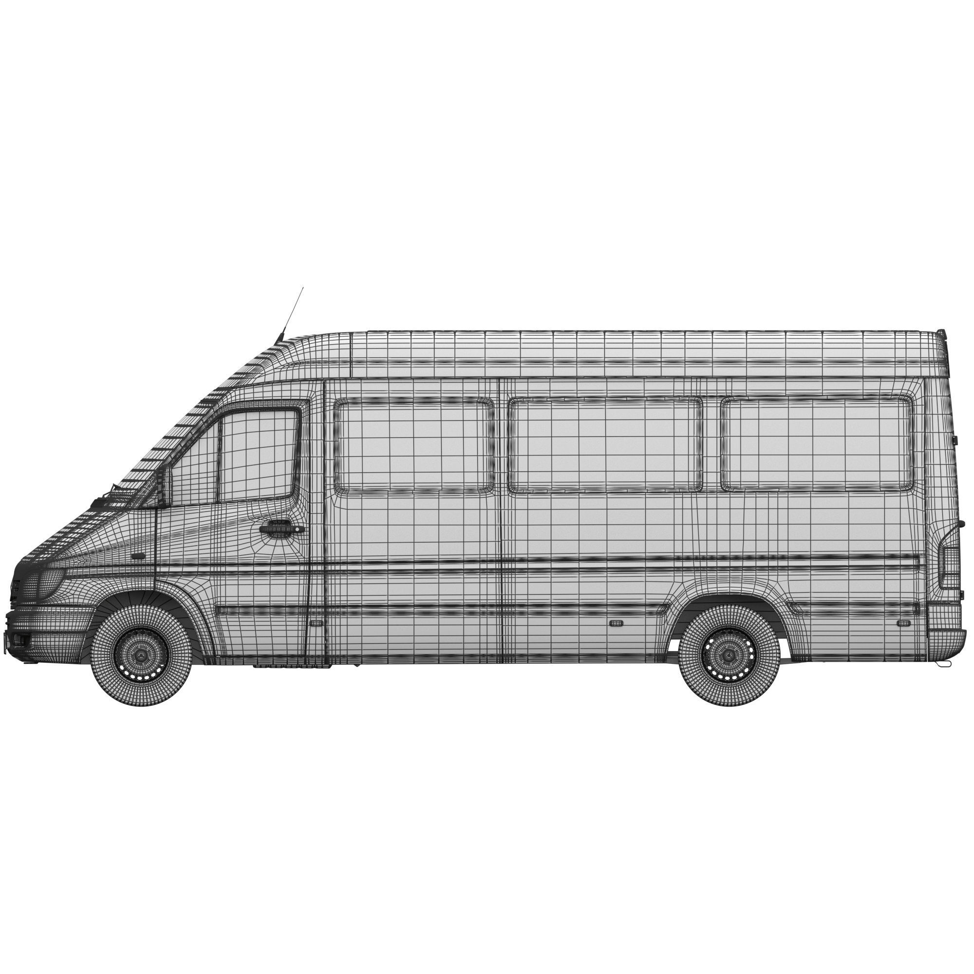 Mercedes Sprinter Classic minibus 3D model_17