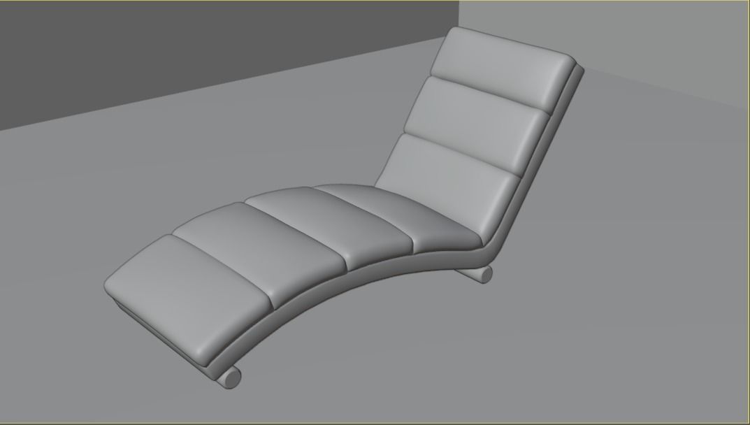 modern tables double chair 3D model_4