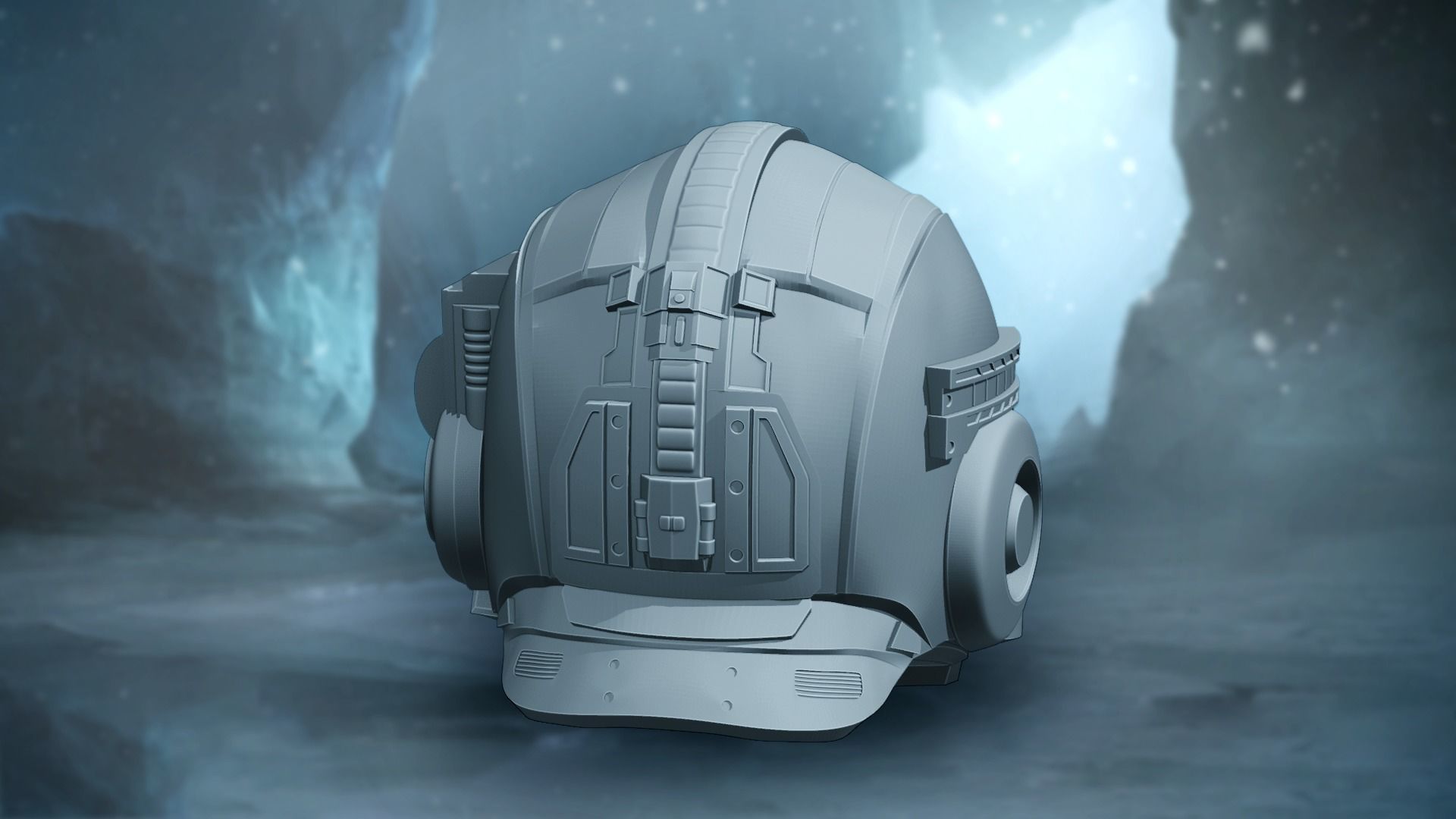 Gears 5 Lizzie Carmine Inspired Helmet 3D print model_3