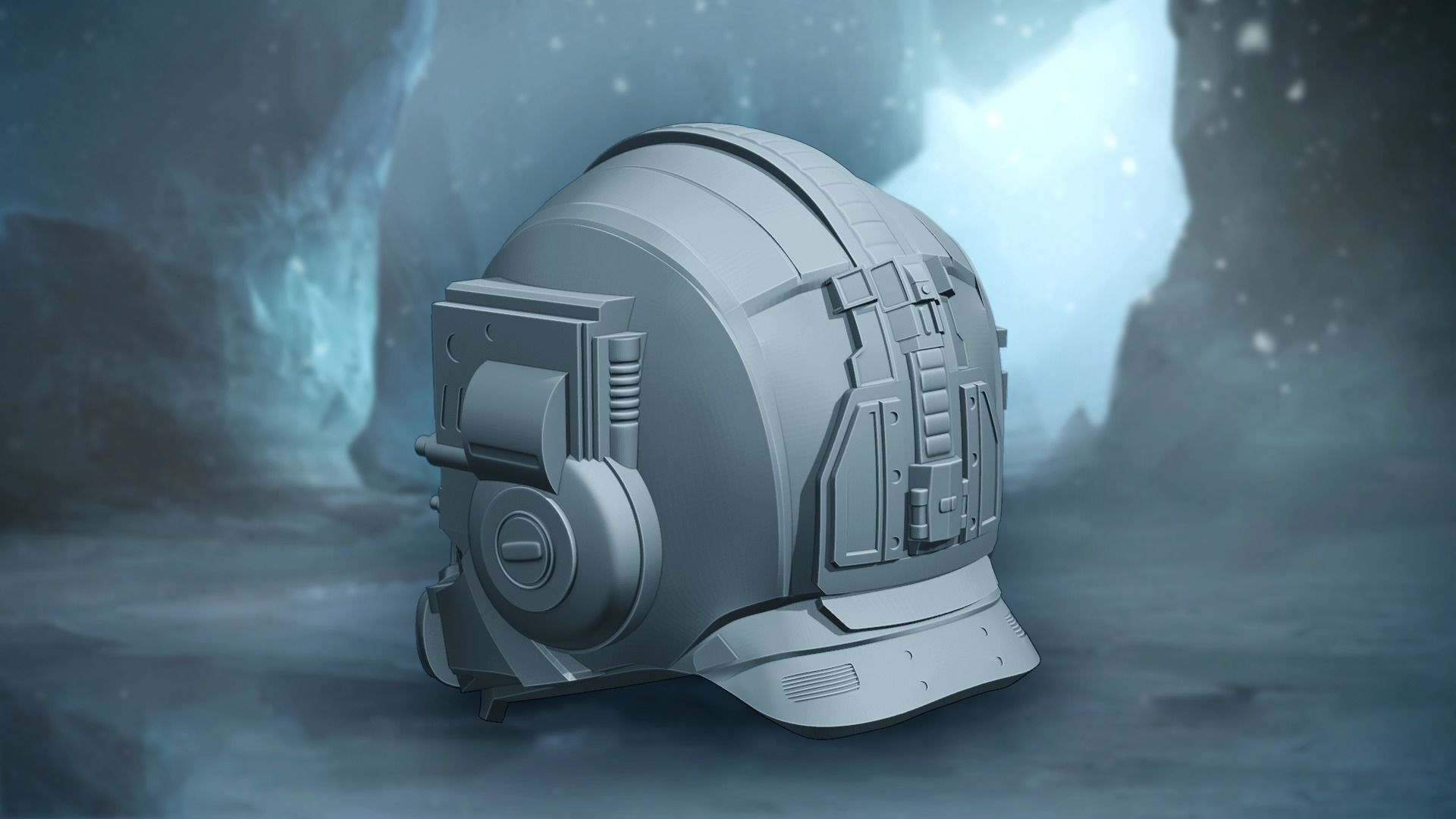 Gears 5 Lizzie Carmine Inspired Helmet 3D print model_4