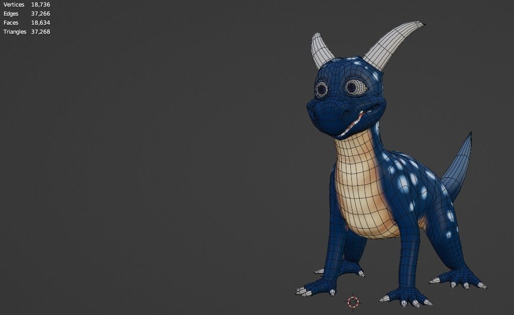 Character - Dino Low-poly 3D model_16
