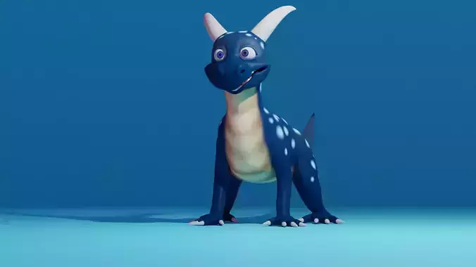 Character - Dino Low-poly 3D model