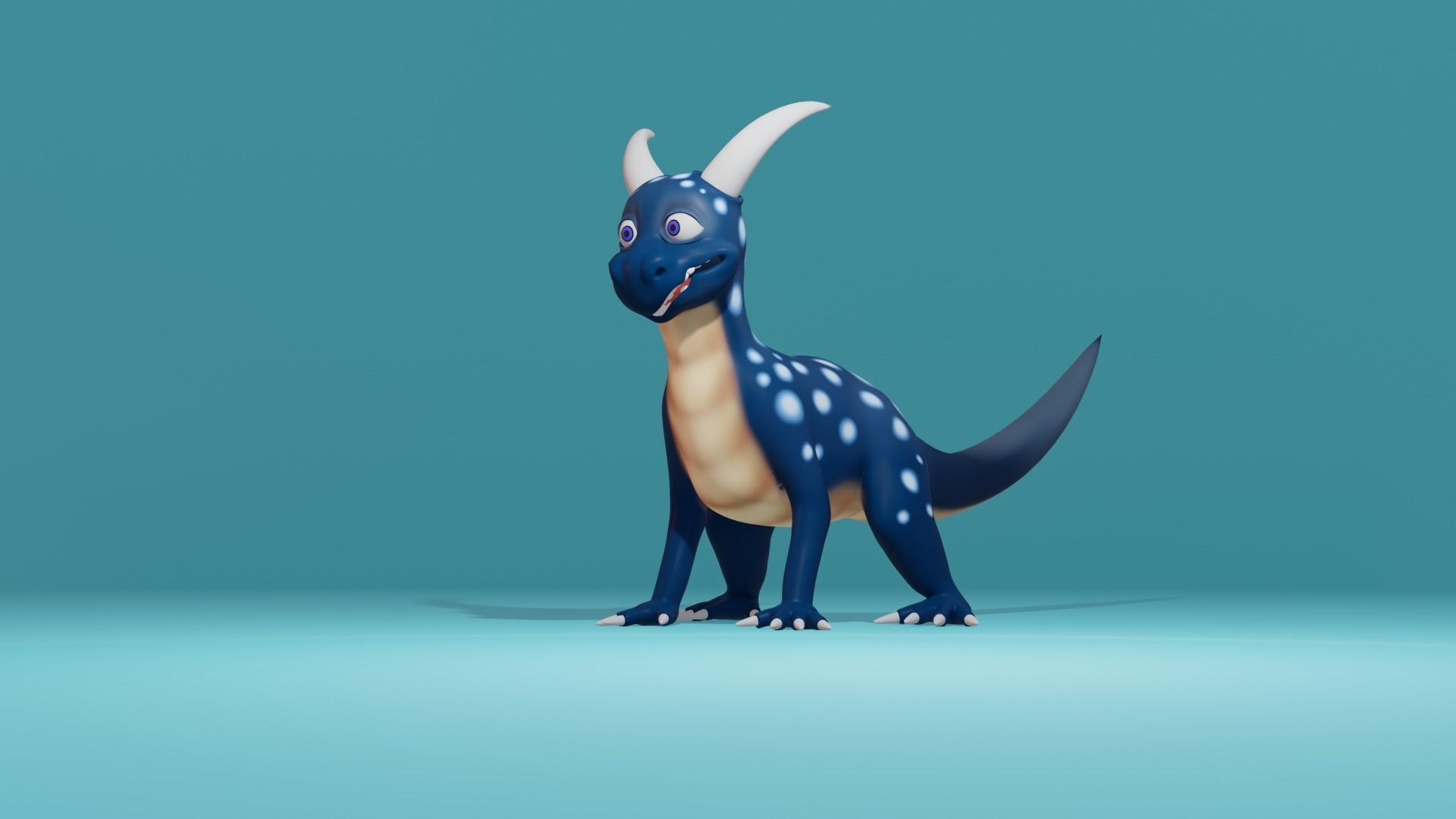 Character - Dino Low-poly 3D model_4