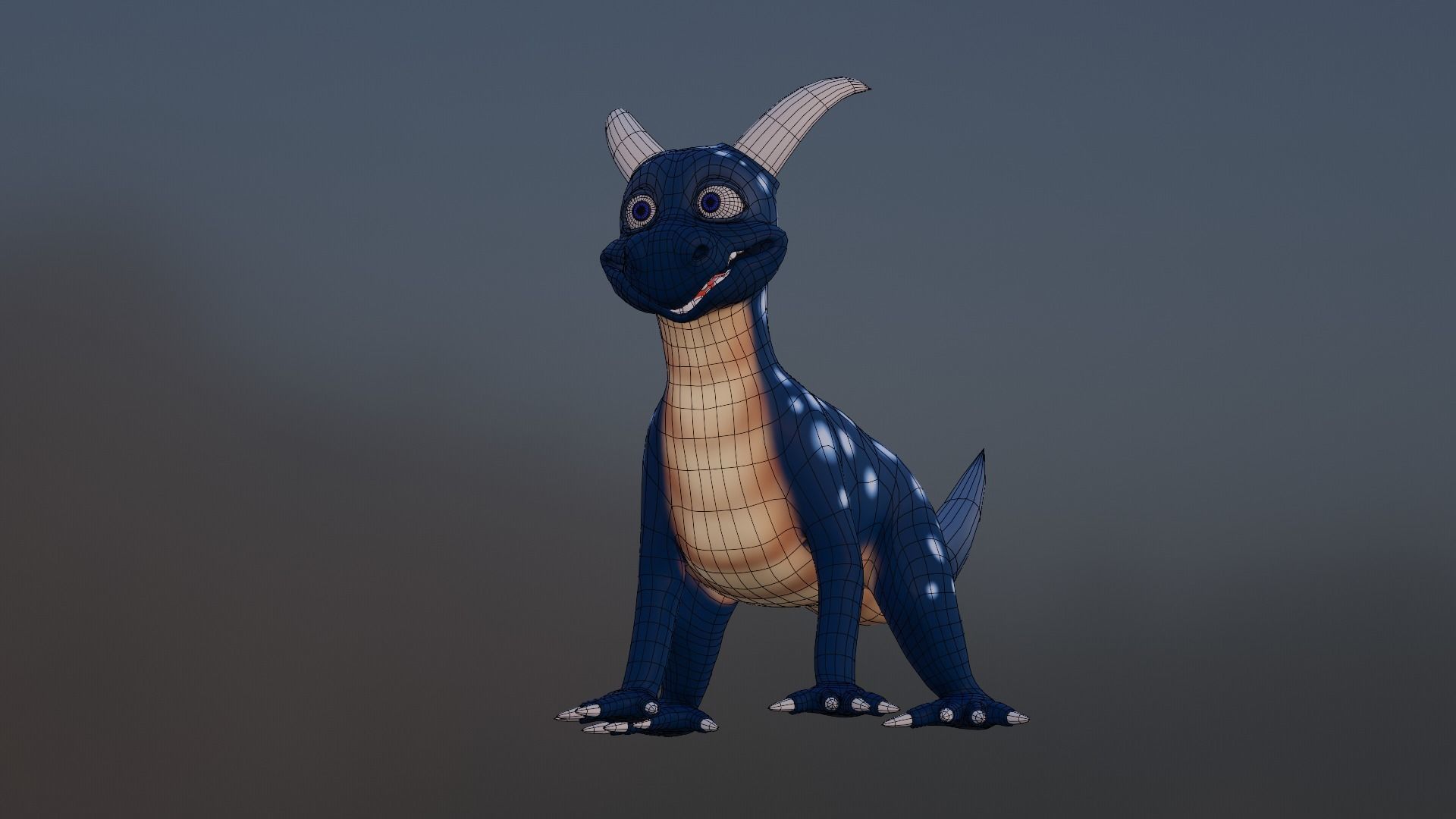 Character - Dino Low-poly 3D model_10