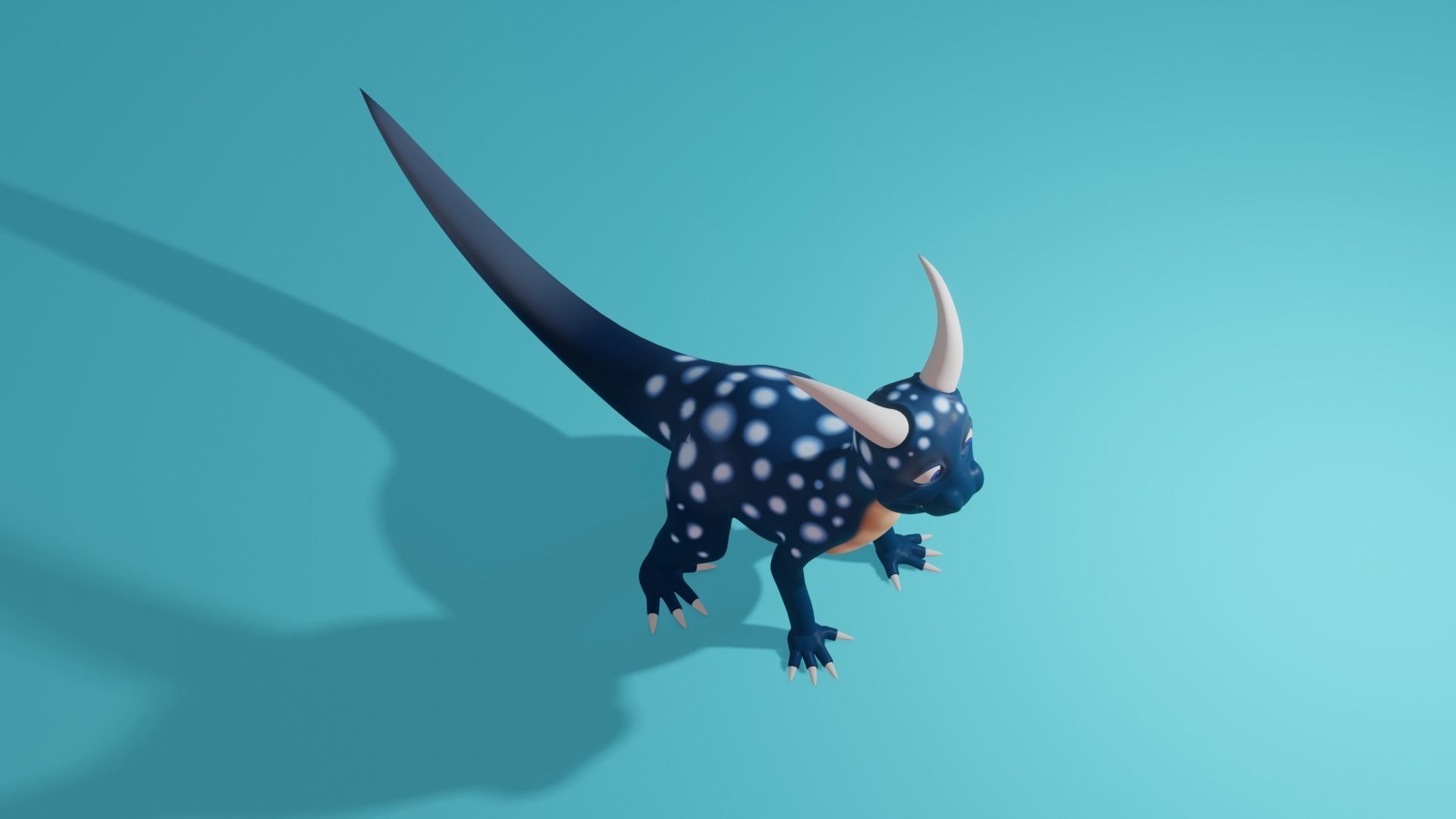 Character - Dino Low-poly 3D model_6