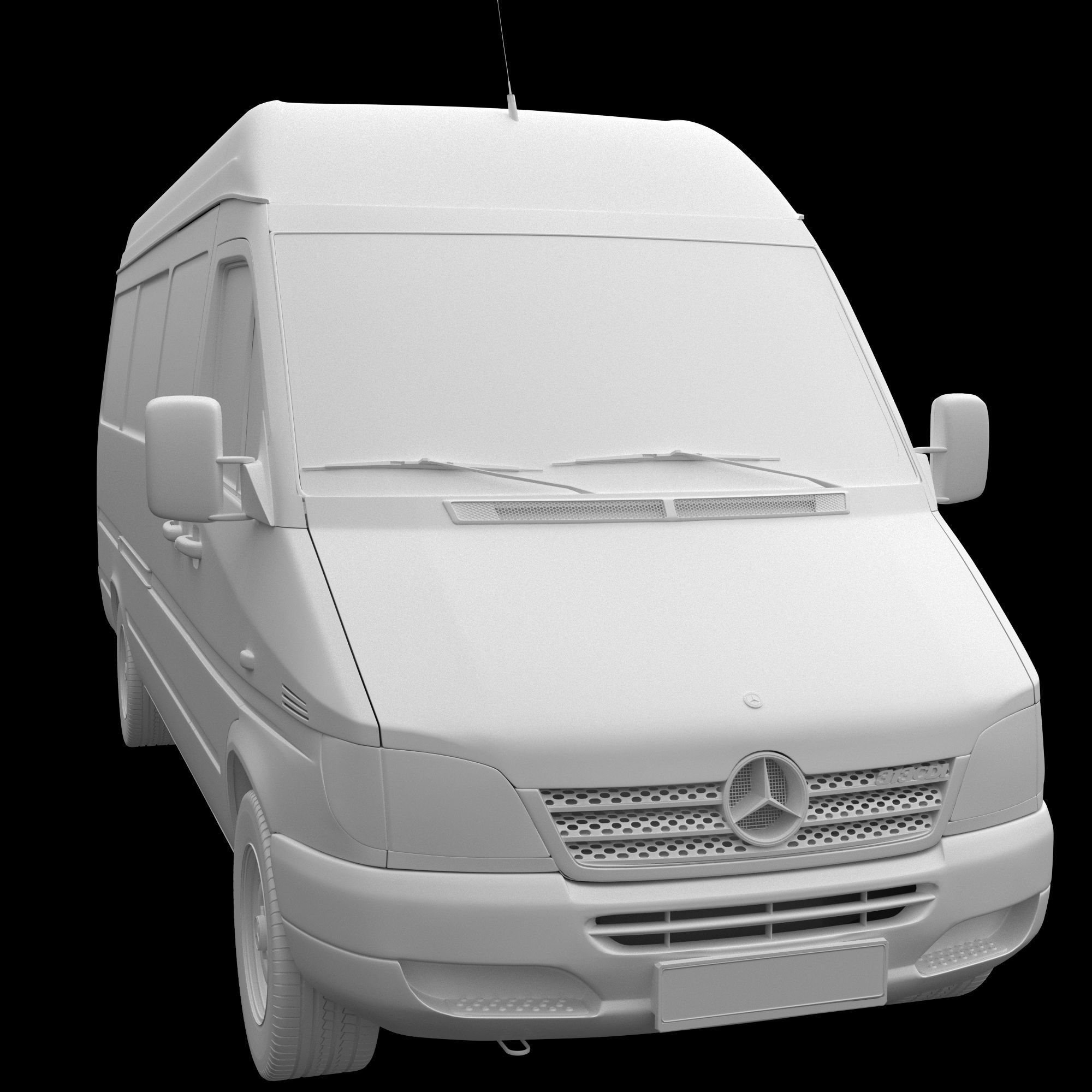 MB Sprinter Classic PanelVan 3D model_10