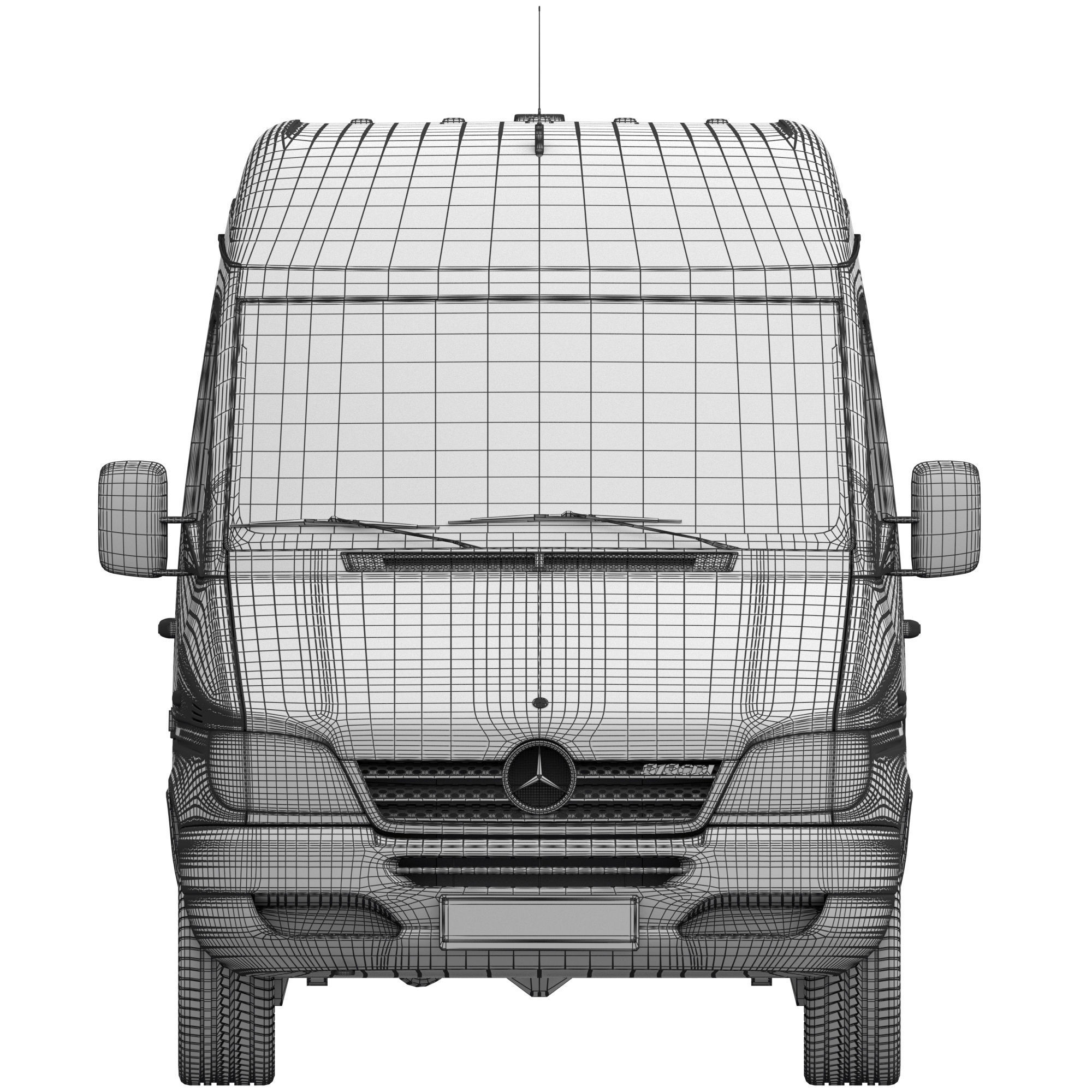 MB Sprinter Classic PanelVan 3D model_14
