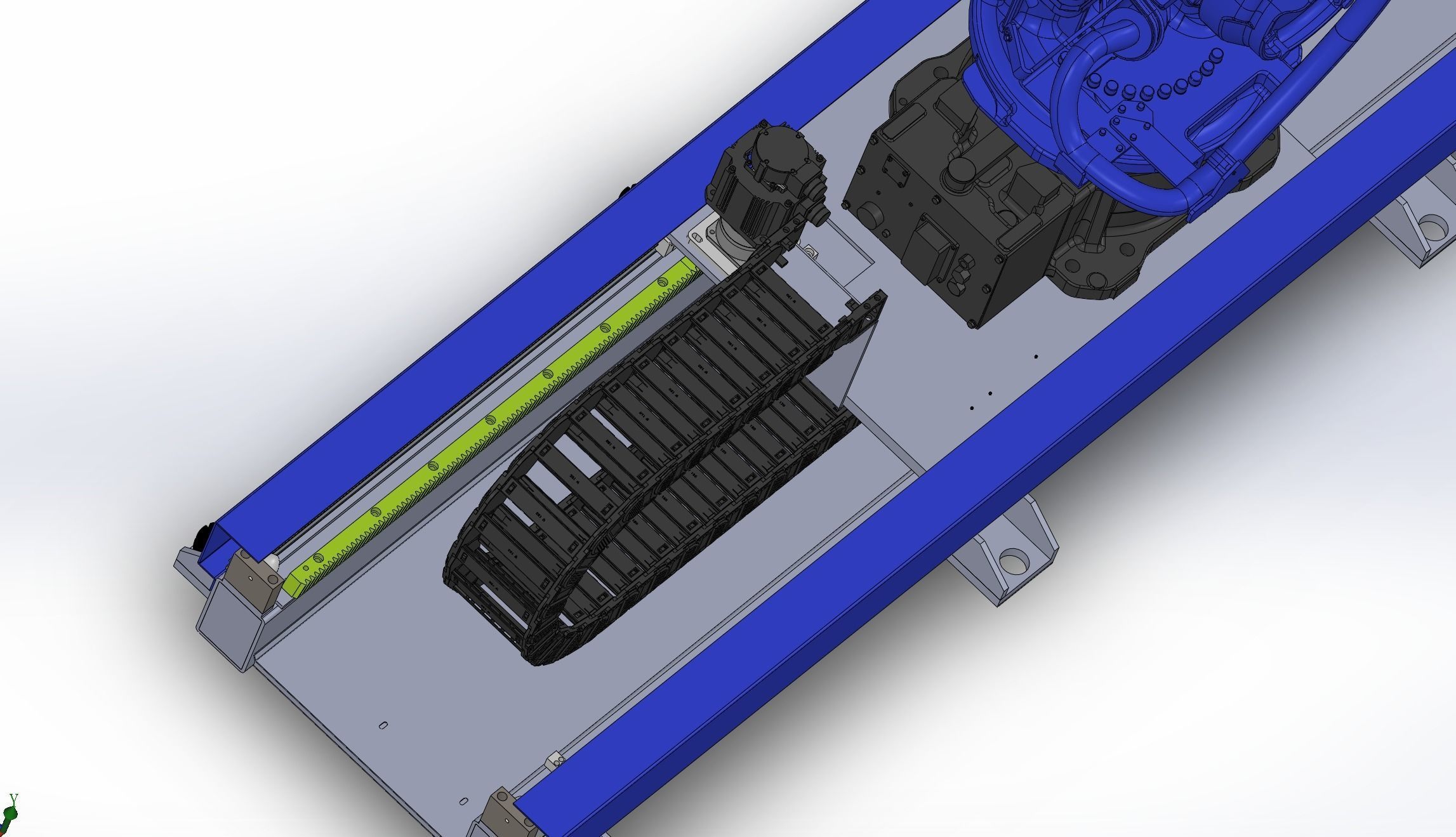 Automatic production line for battery pack electrode welding  3D model_6
