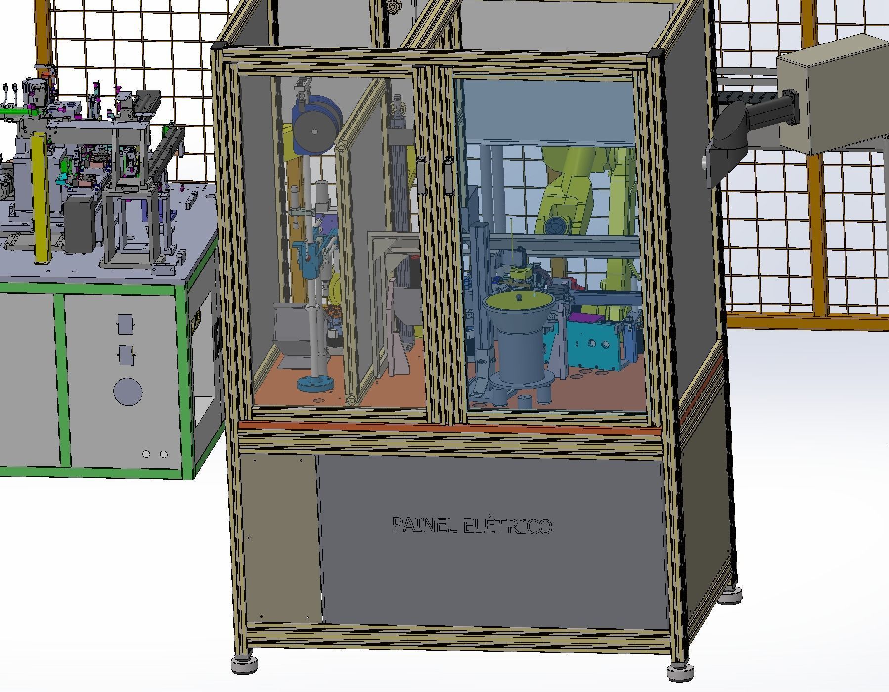 Automatic production line for battery pack electrode welding  3D model_18