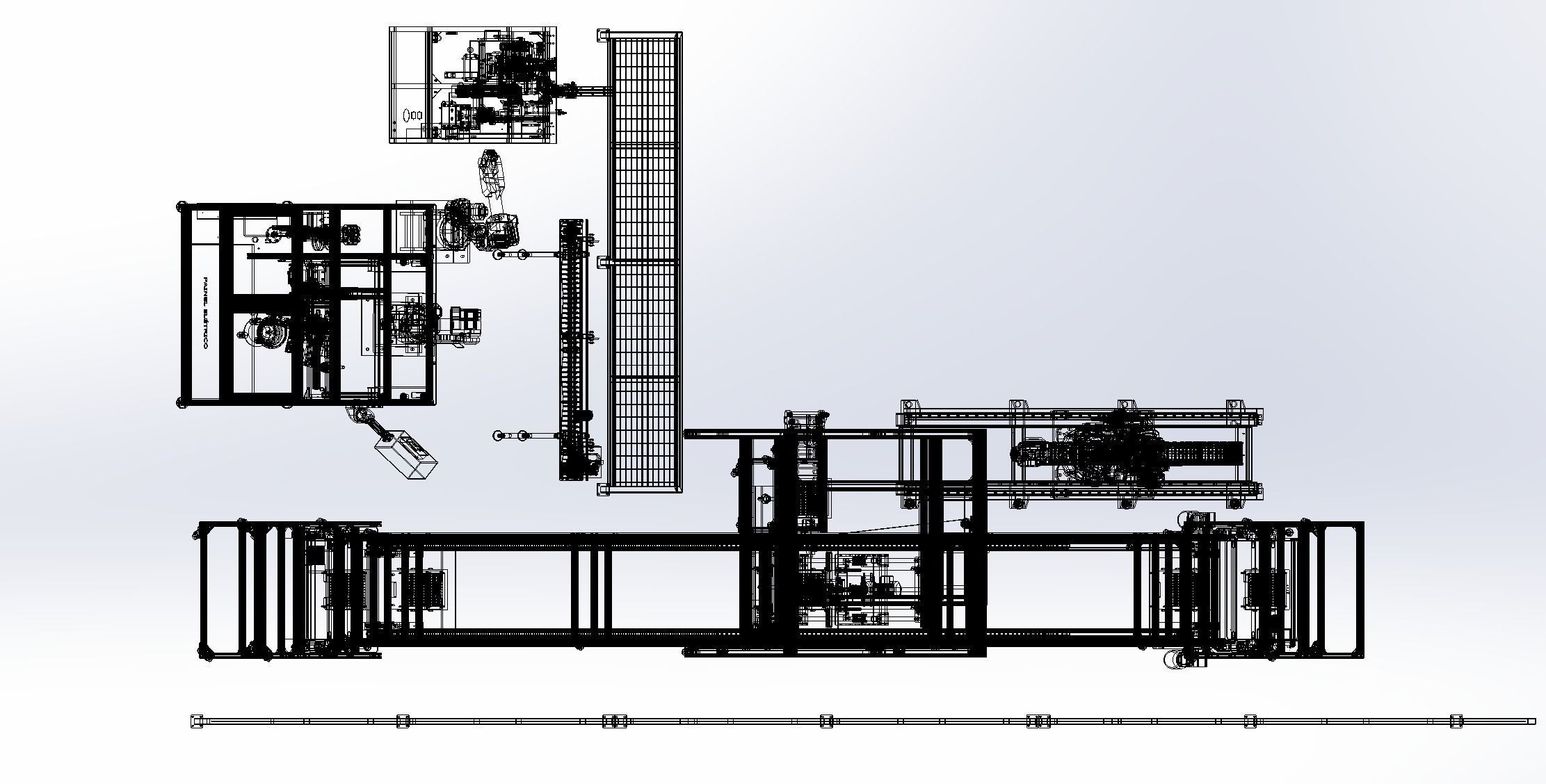 Automatic production line for battery pack electrode welding  3D model_13
