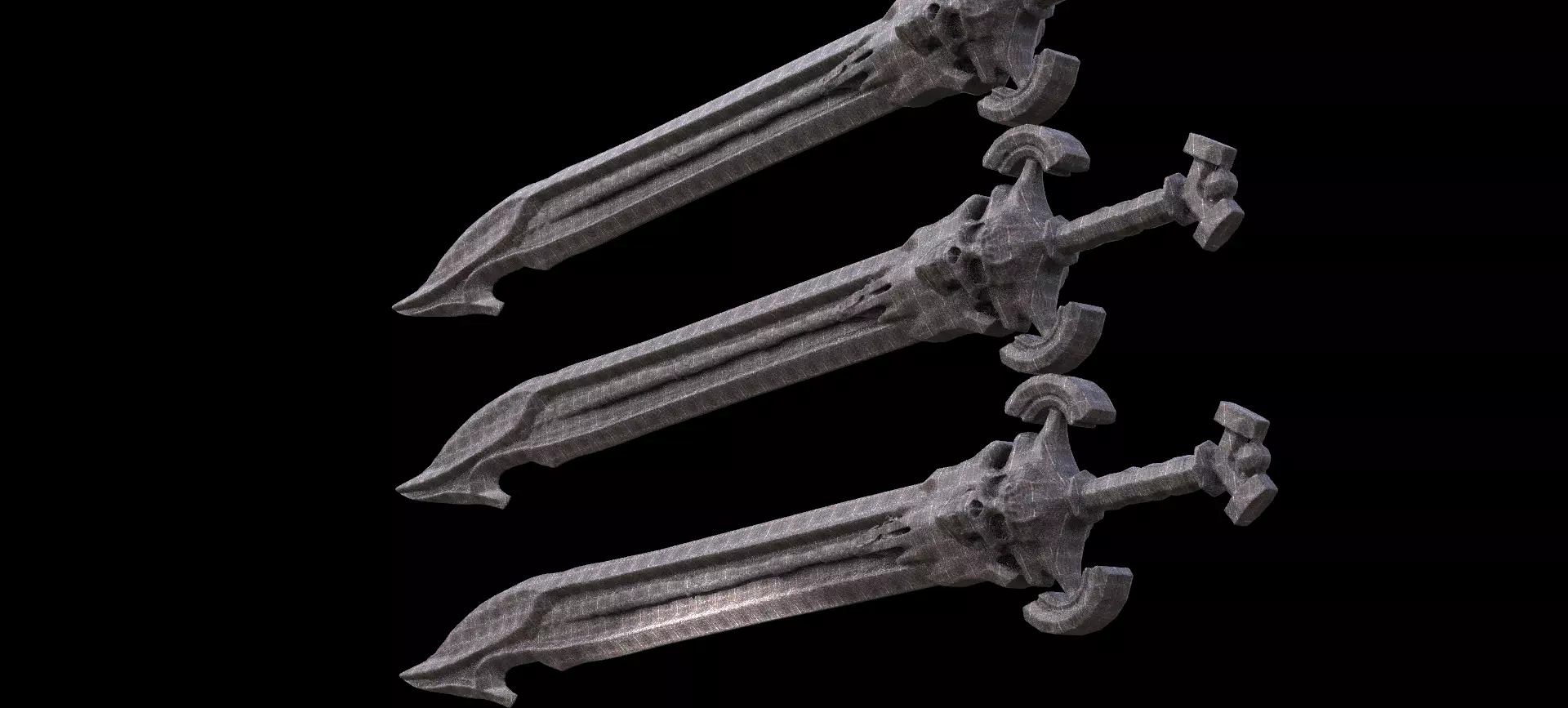 Grim Reaper Claymore Ornate 1 3D model_0