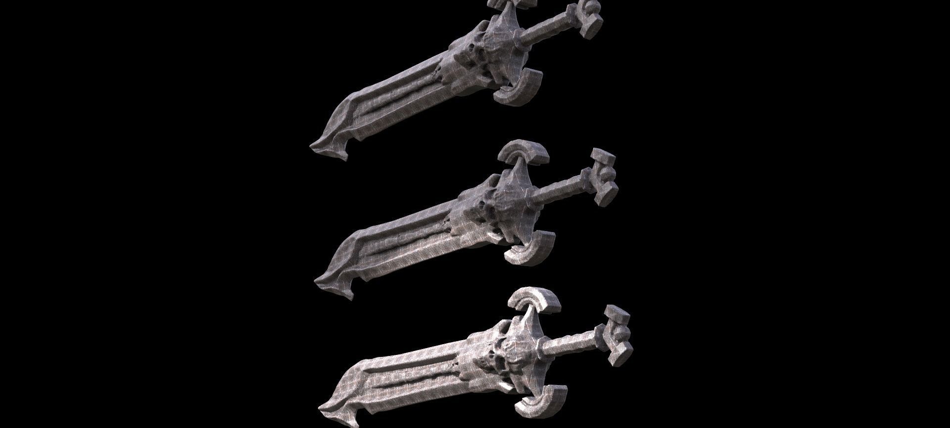 Grim Reaper Cutlass Ornate 1 3D model_1