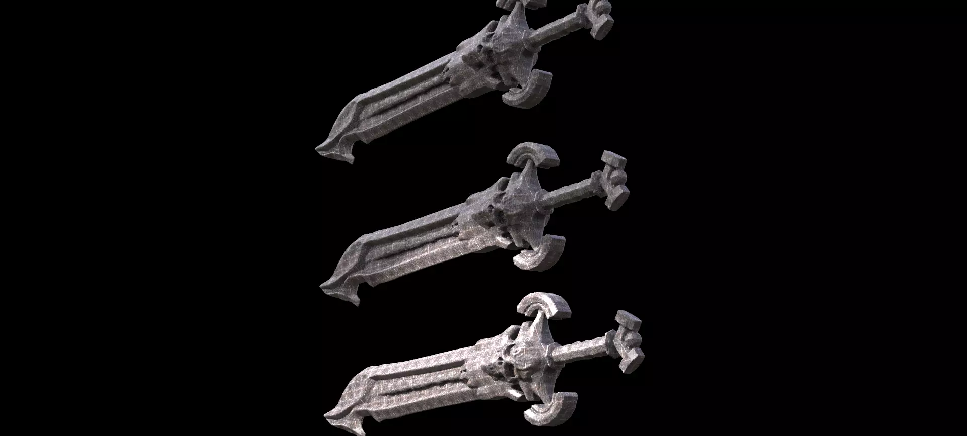 Grim Reaper Cutlass Ornate 1 3D model_0