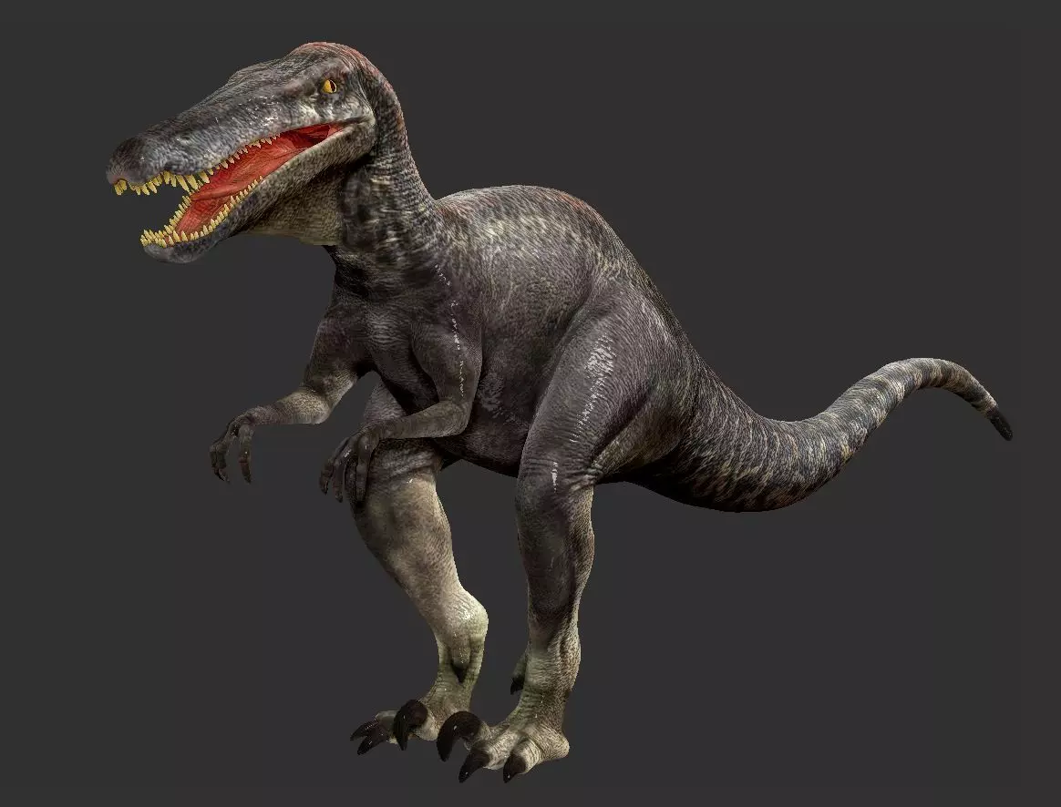 Velociraptor HP and LP 3D model_0