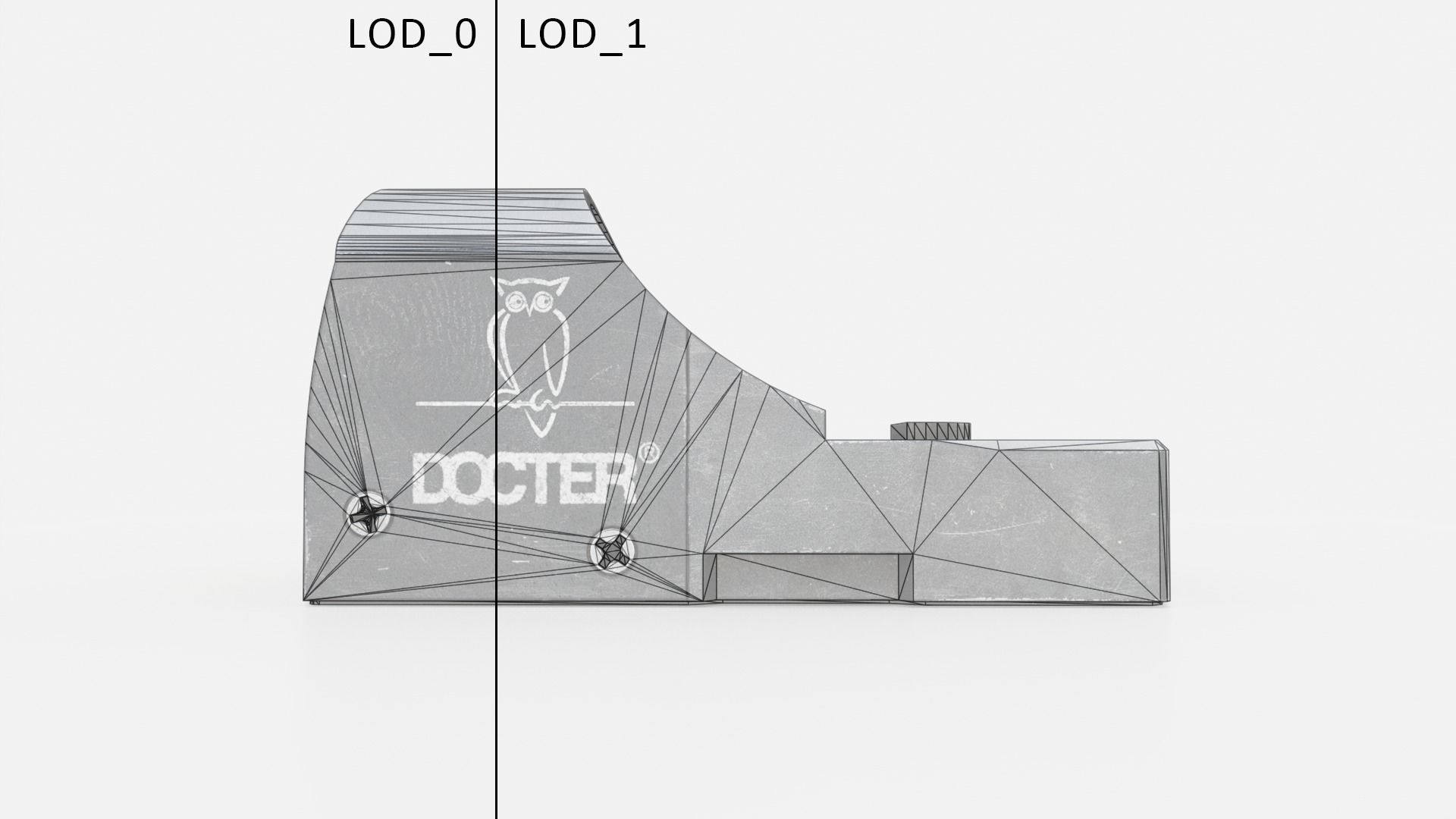 Docter Sight 2 Miniature Reflex Sight Low-poly 3D model_24