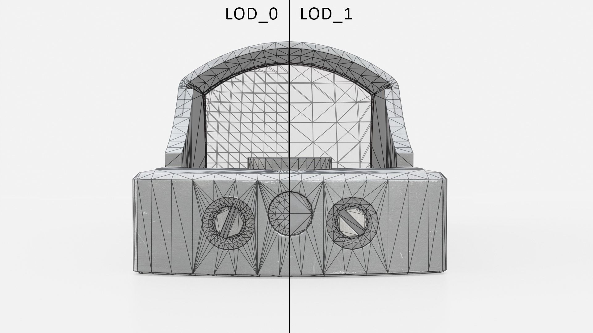 Docter Sight 2 Miniature Reflex Sight Low-poly 3D model_25